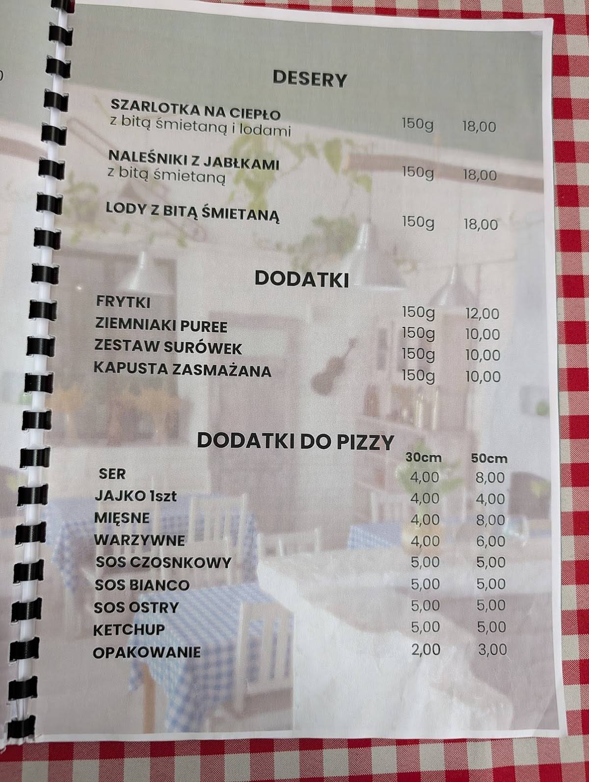 Aida Restauracja&Pizzeria меню