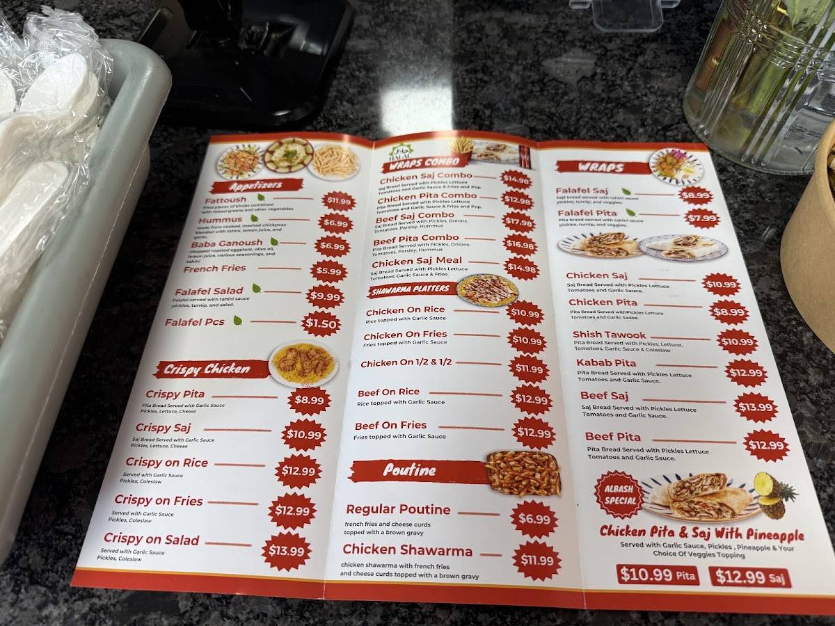 Albash Shawarma Hamilton меню