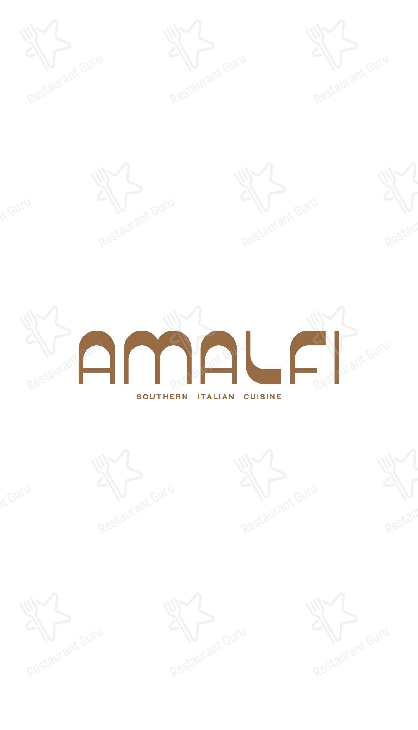 Основное меню ресторана Amalfi в Ростове-на-Дону