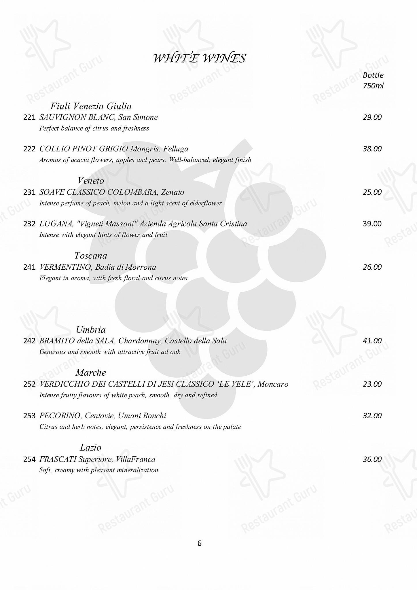 Group Booking Menu ресторана Amarone Kitchen в Бате