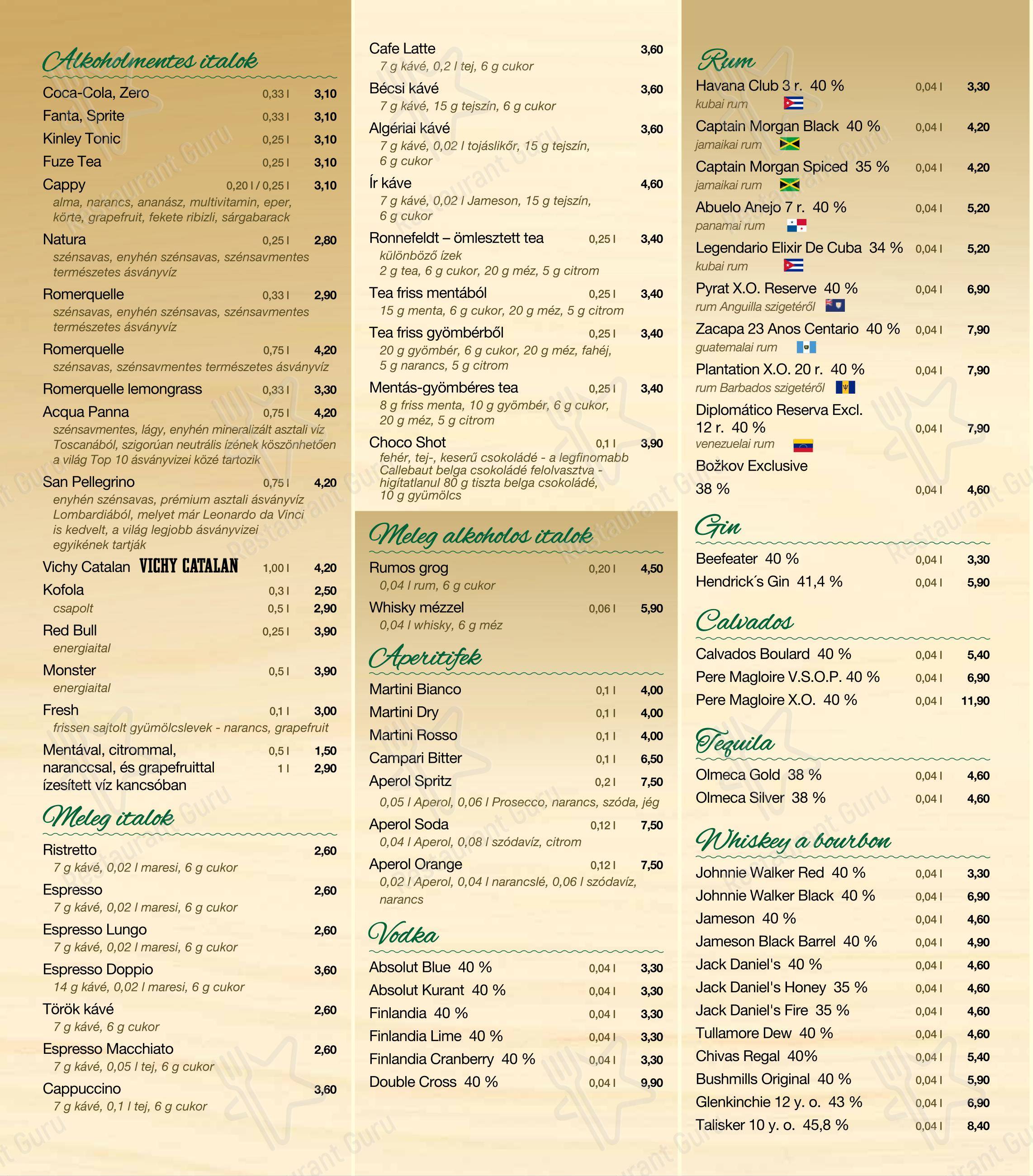 Меню ресторана Andiamo - Wine Menu