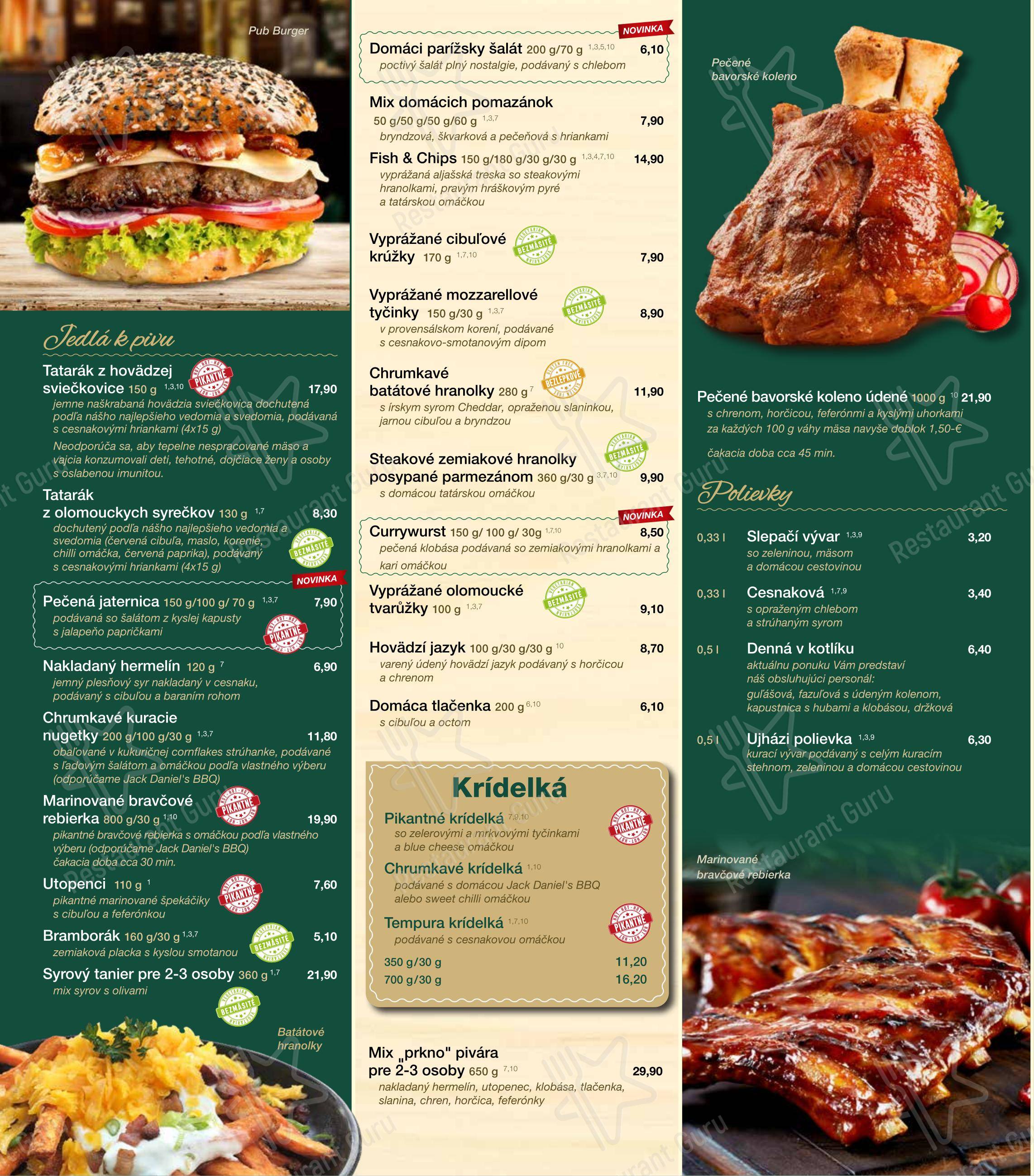 Меню ресторана Andiamo - Takeaway Menu