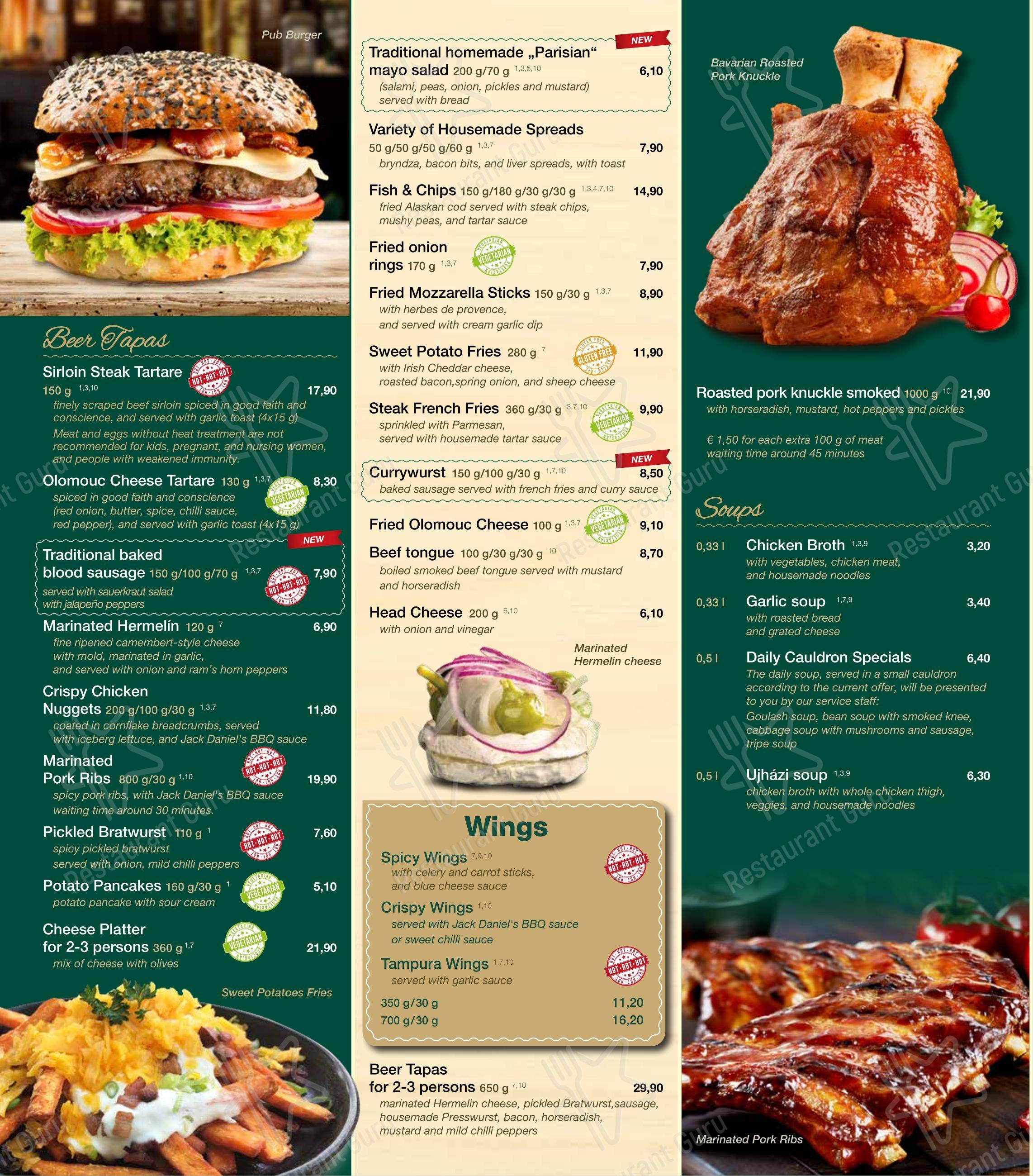 Dinner Menu ресторана Andiamo