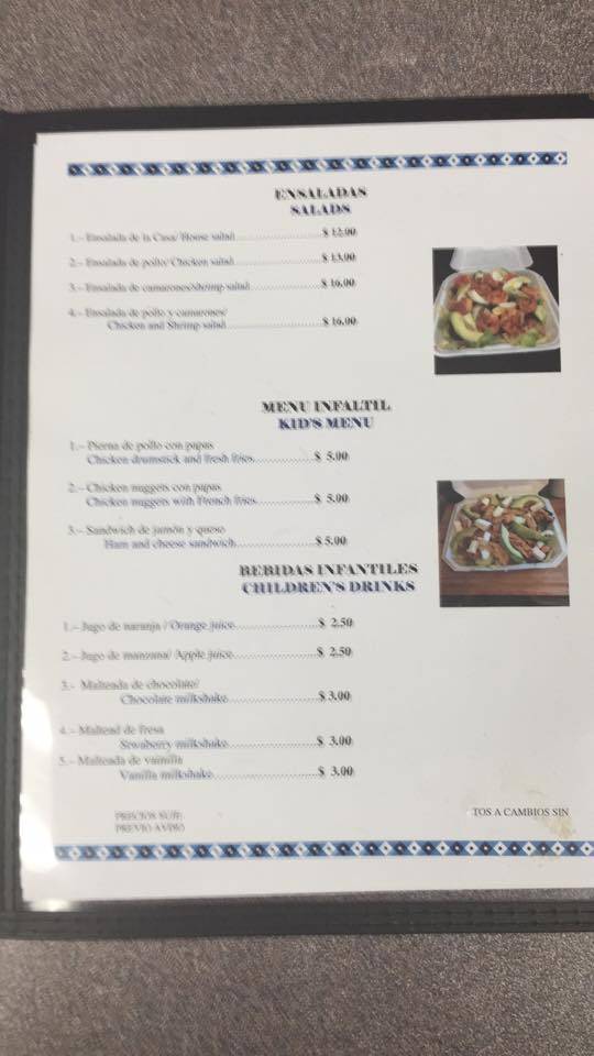 Andrea C’s Restaurant меню