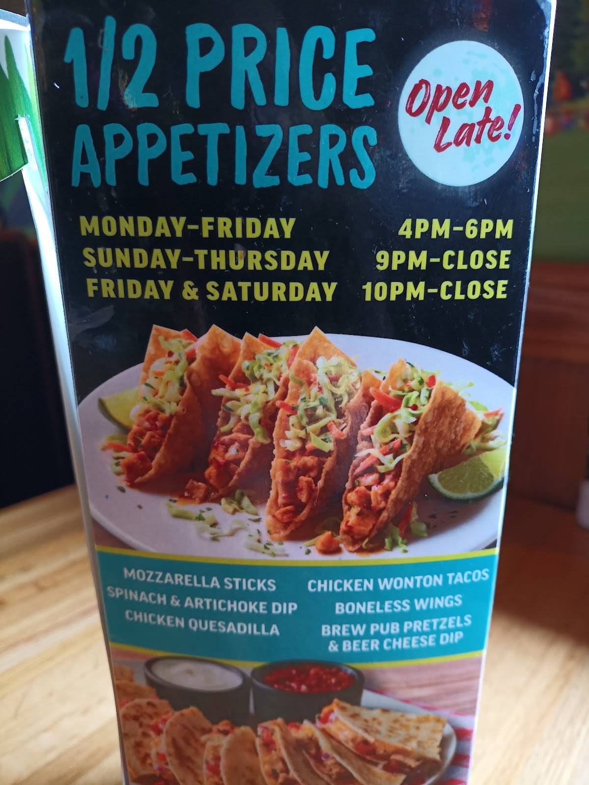 Applebee's Grill + Bar меню