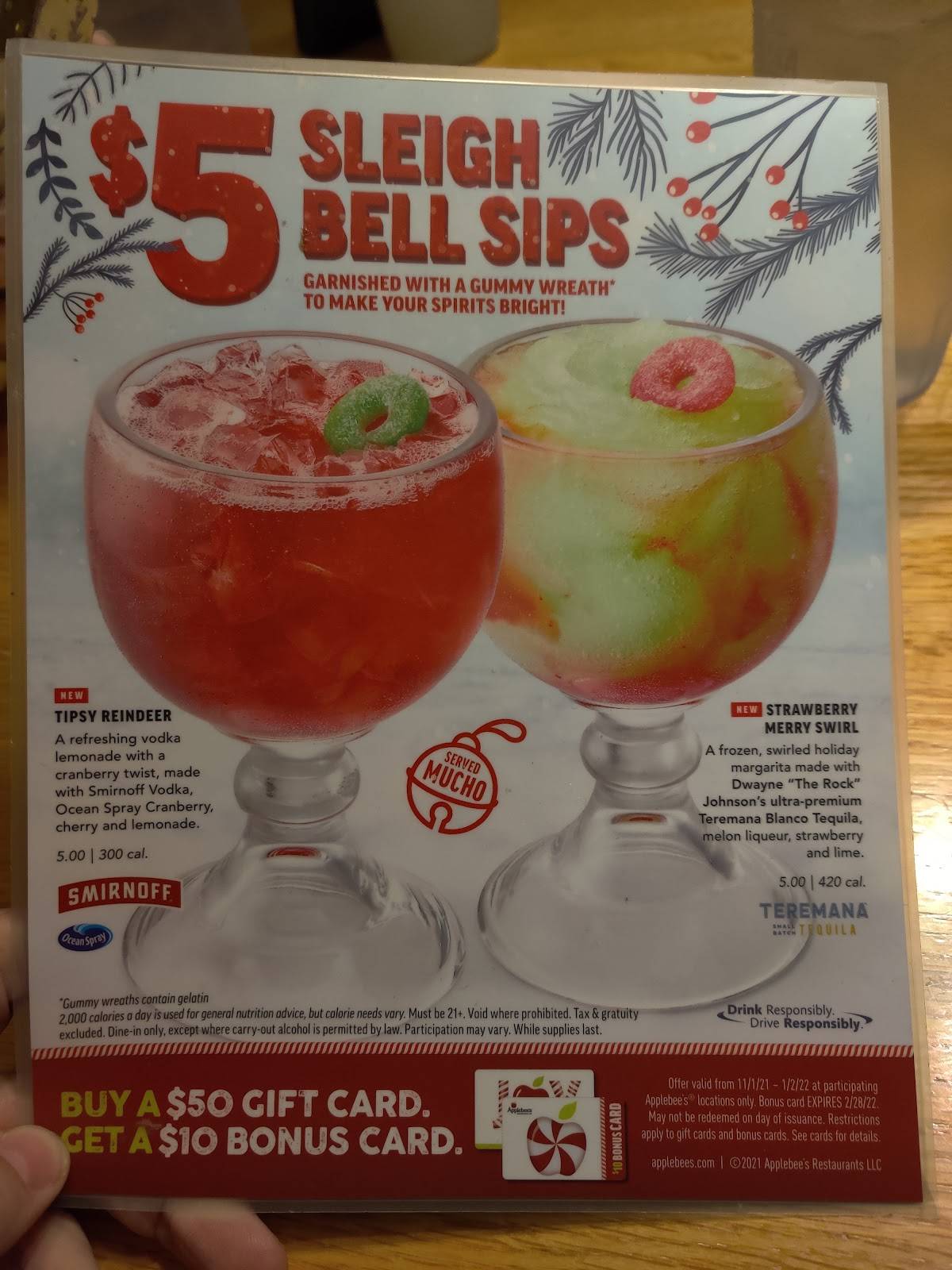 Applebee's Grill + Bar меню