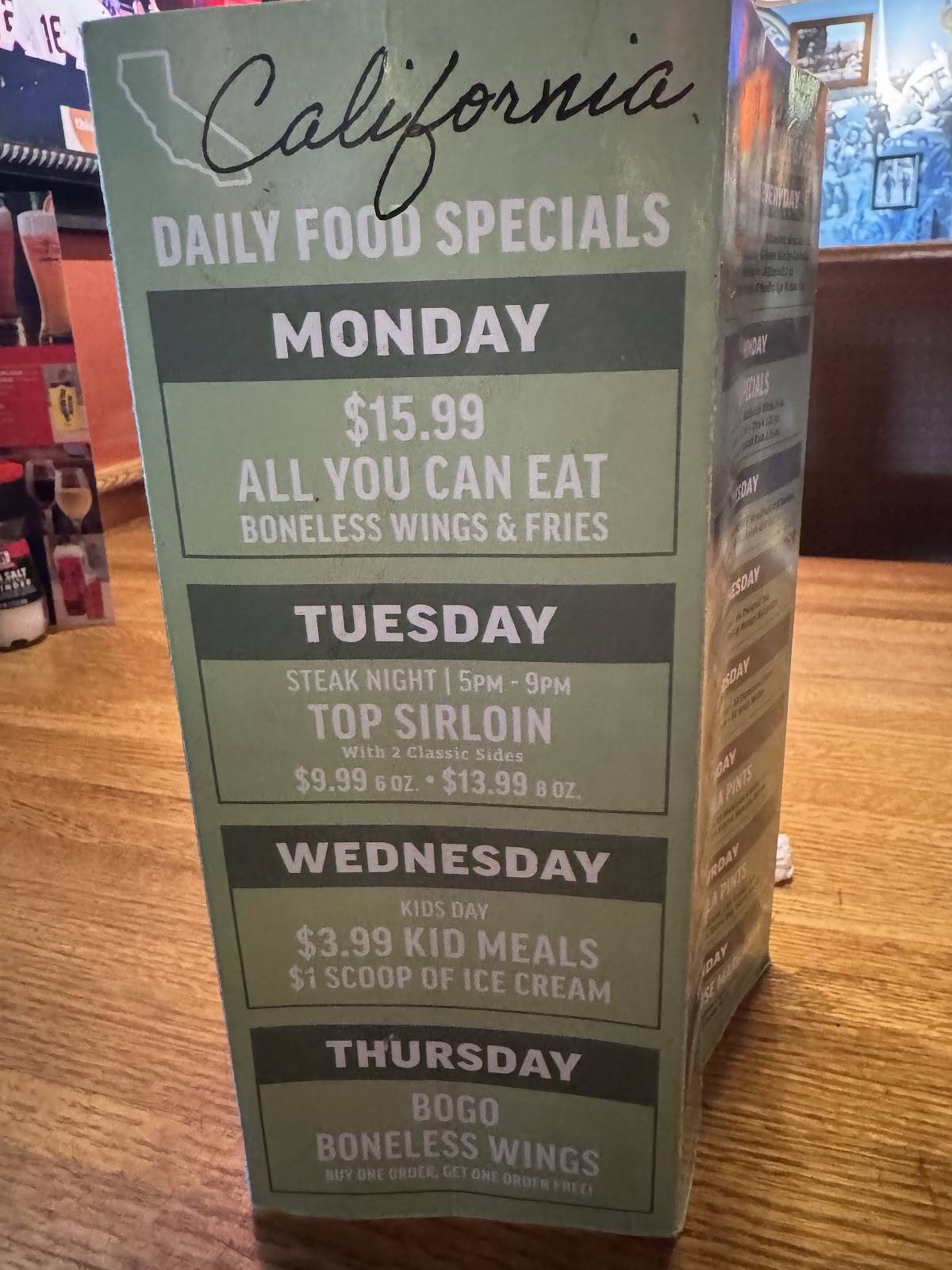 Applebee's Grill + Bar меню