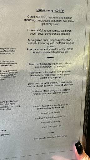 Apprentice Restaurant меню