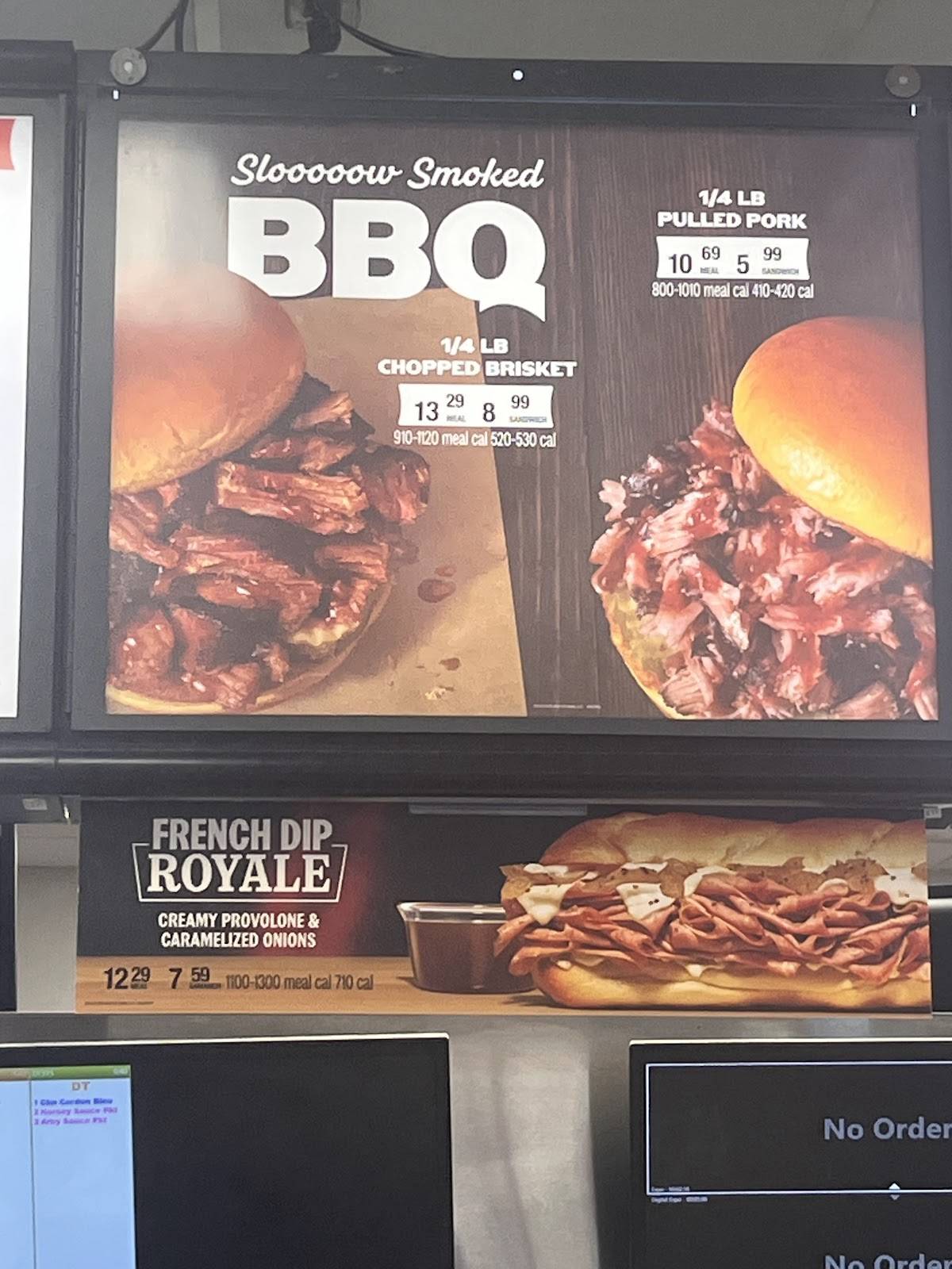 Arby's меню