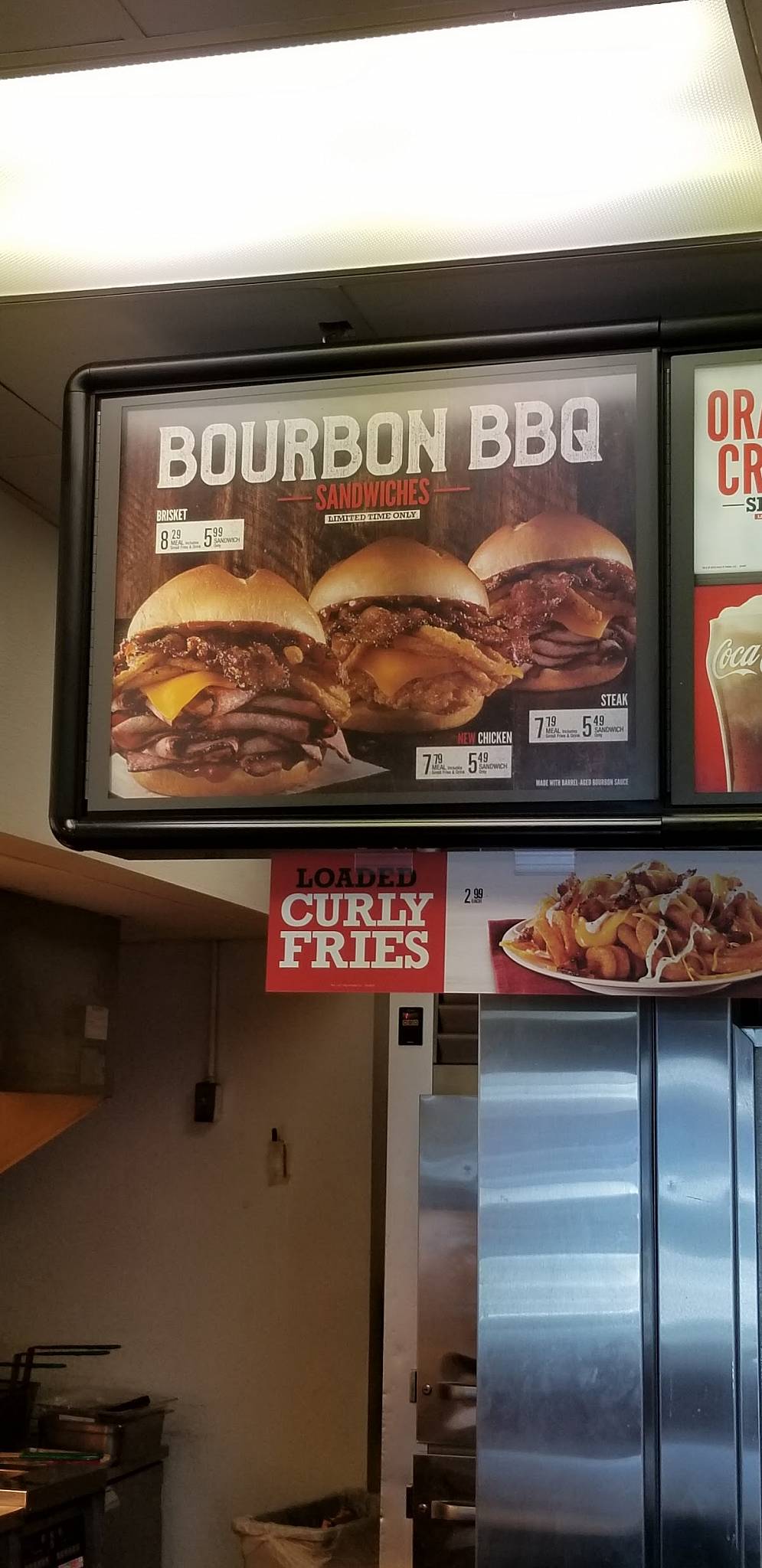 Arby's меню