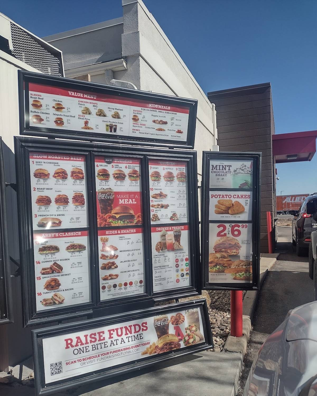 Arby's меню