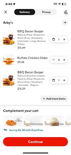 Arby's меню