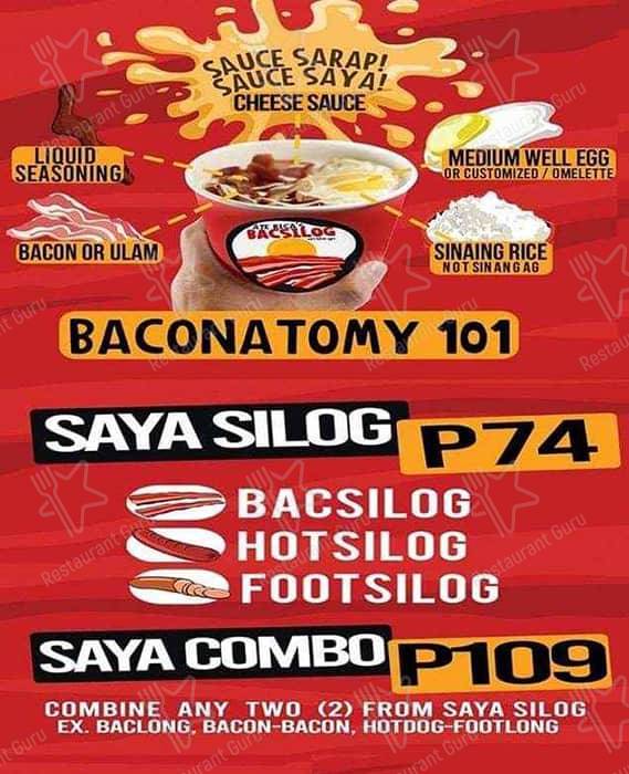 Ate Rica's Bacsilog меню