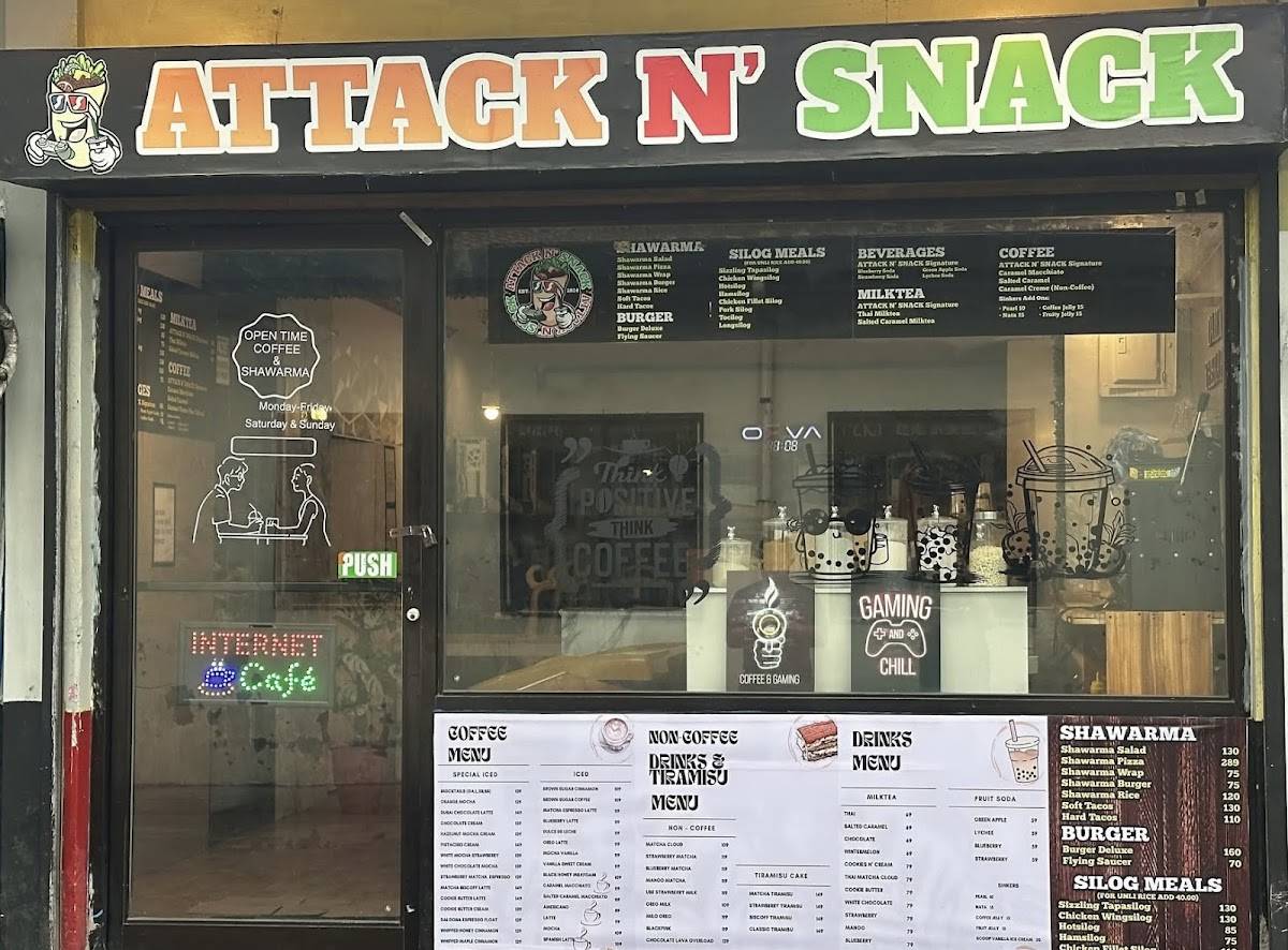 Attack n’ Snack меню