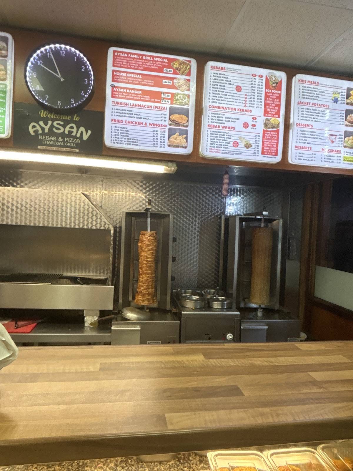 Aysan Kebab & Pizza House меню