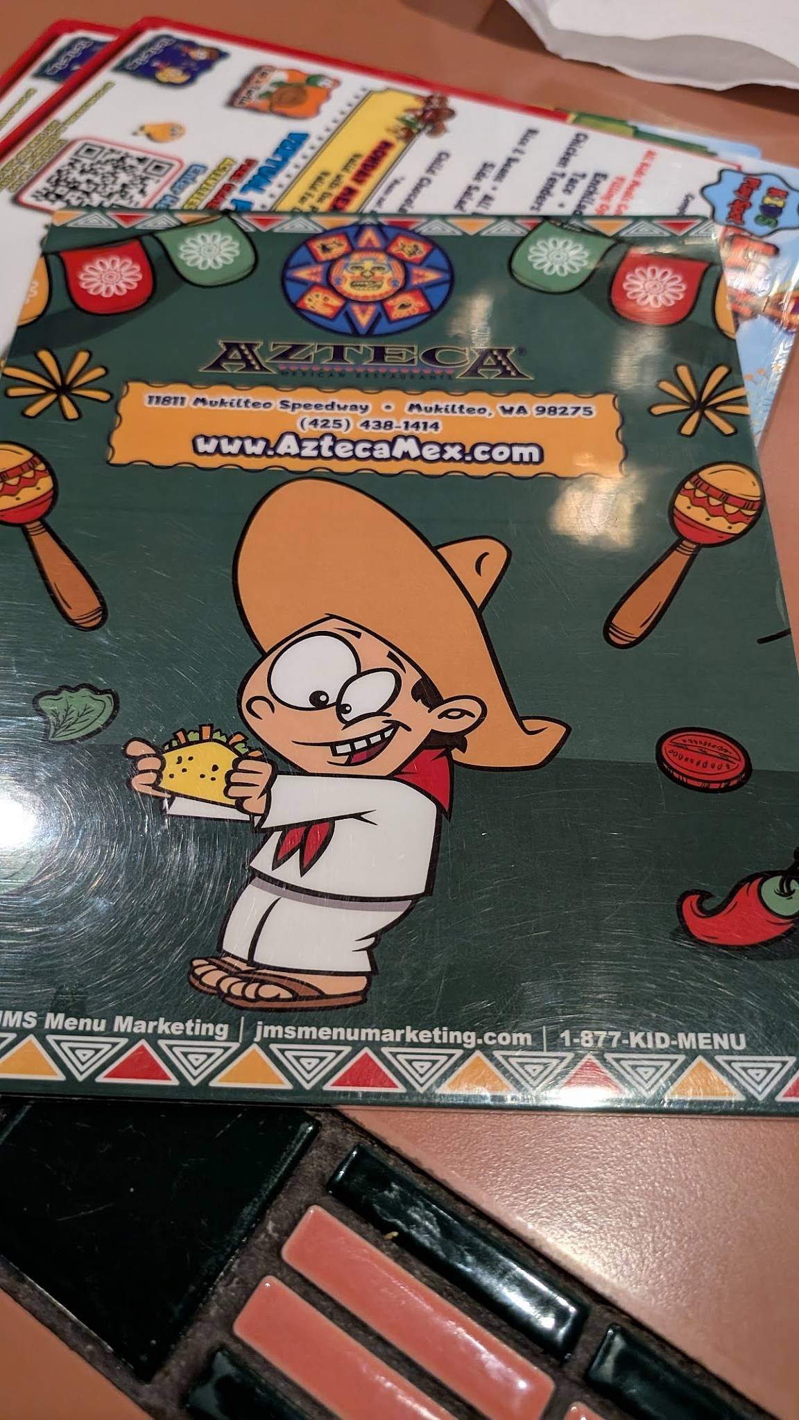 Azteca Mexican Restaurant меню