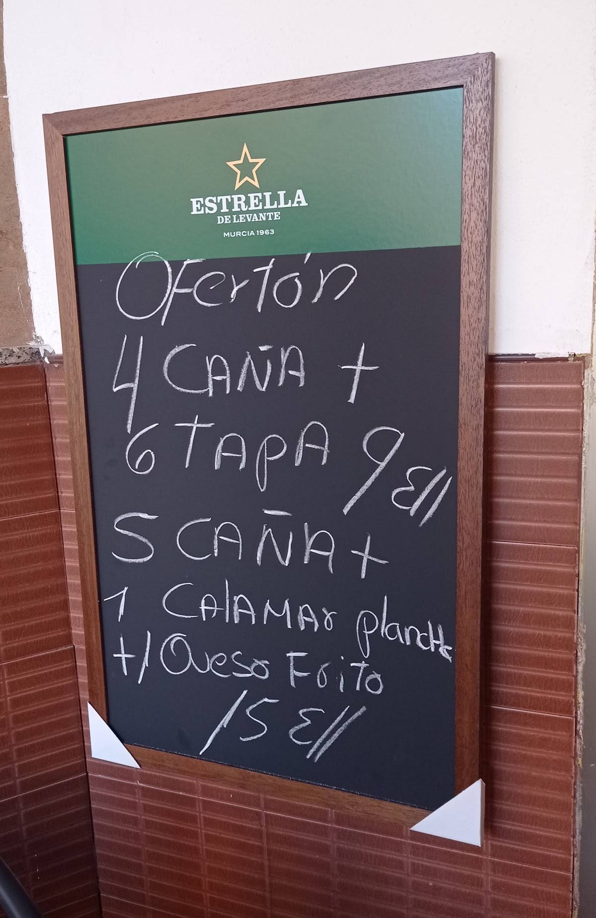 BAR ROSITA меню