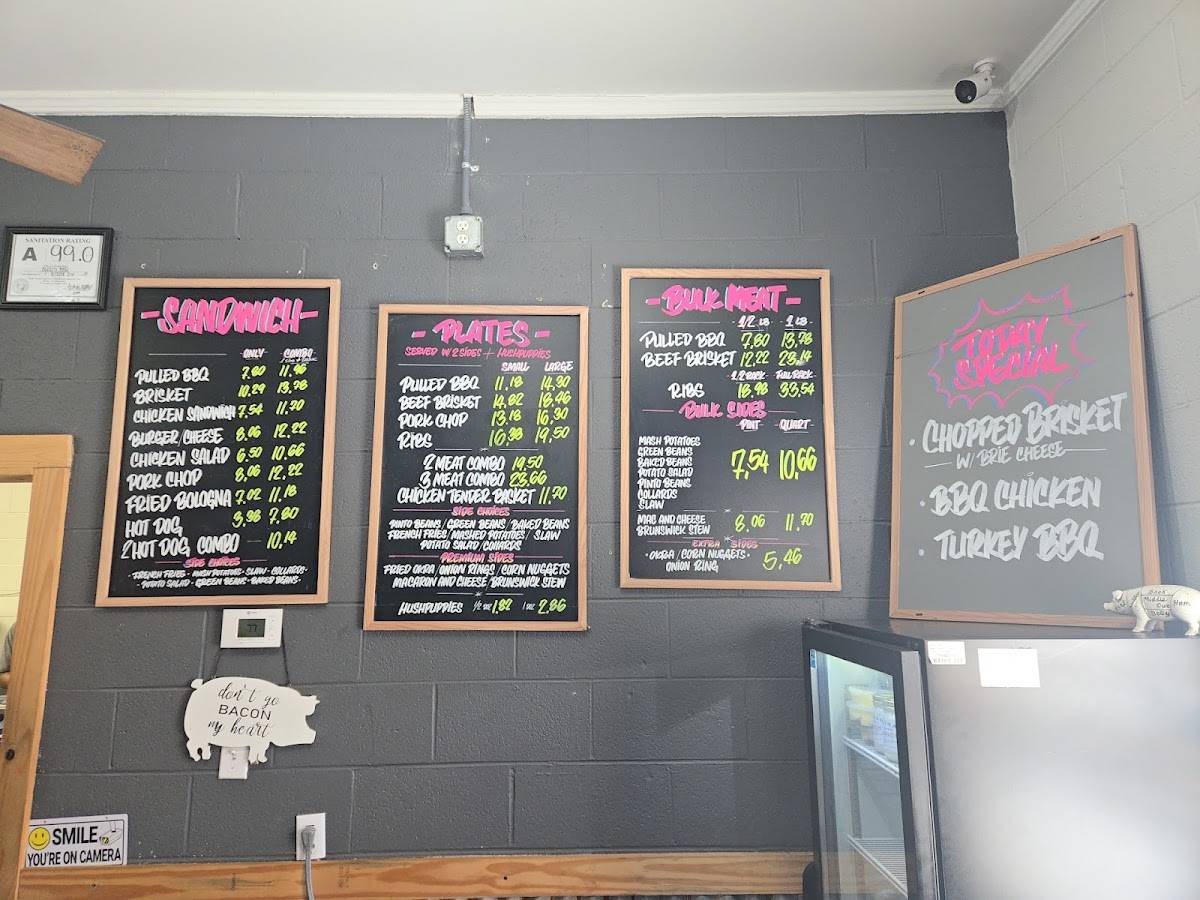 Byrd's BBQ Restaurant & Catering меню
