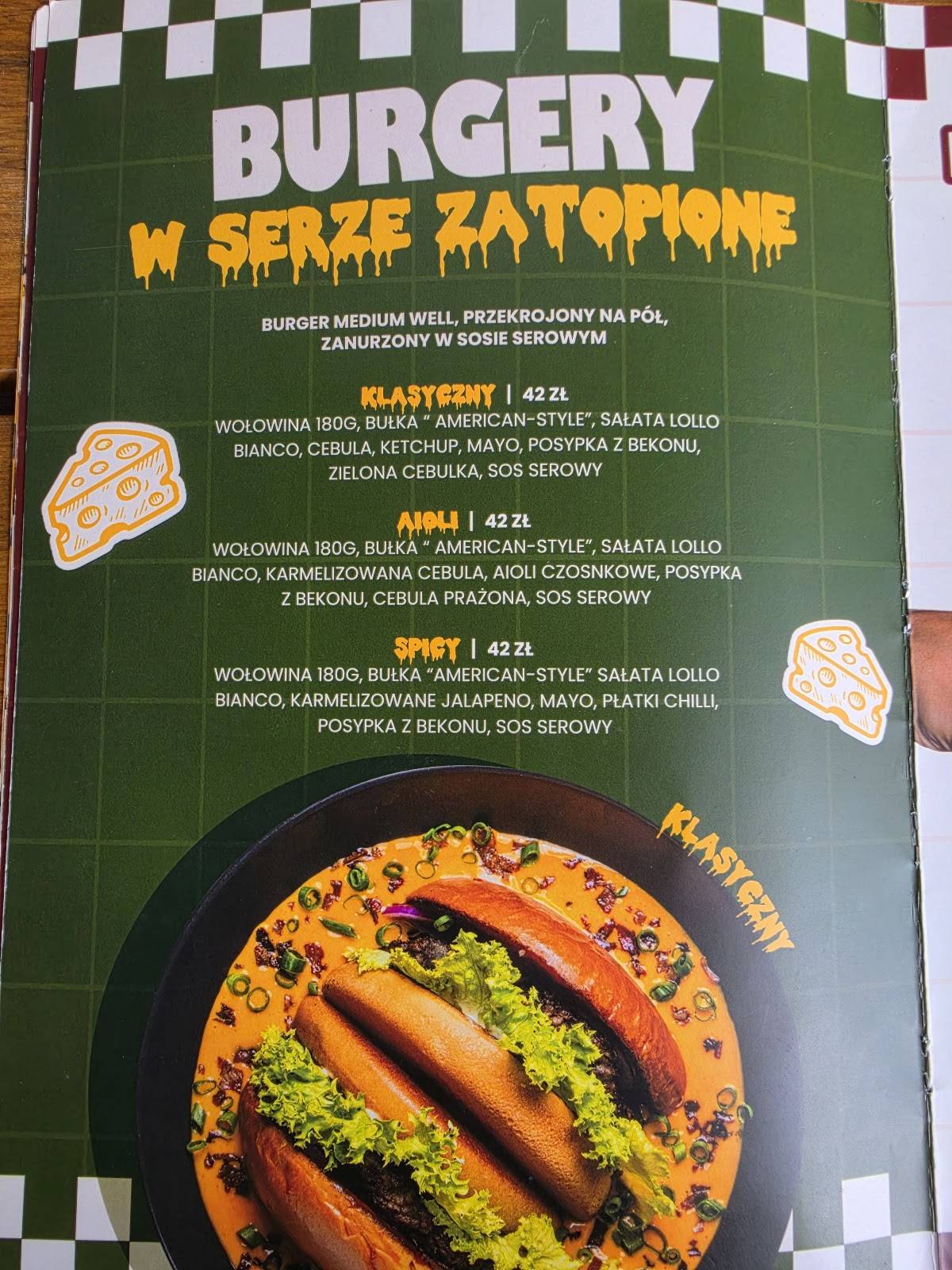 BURGER SHOP restobar меню