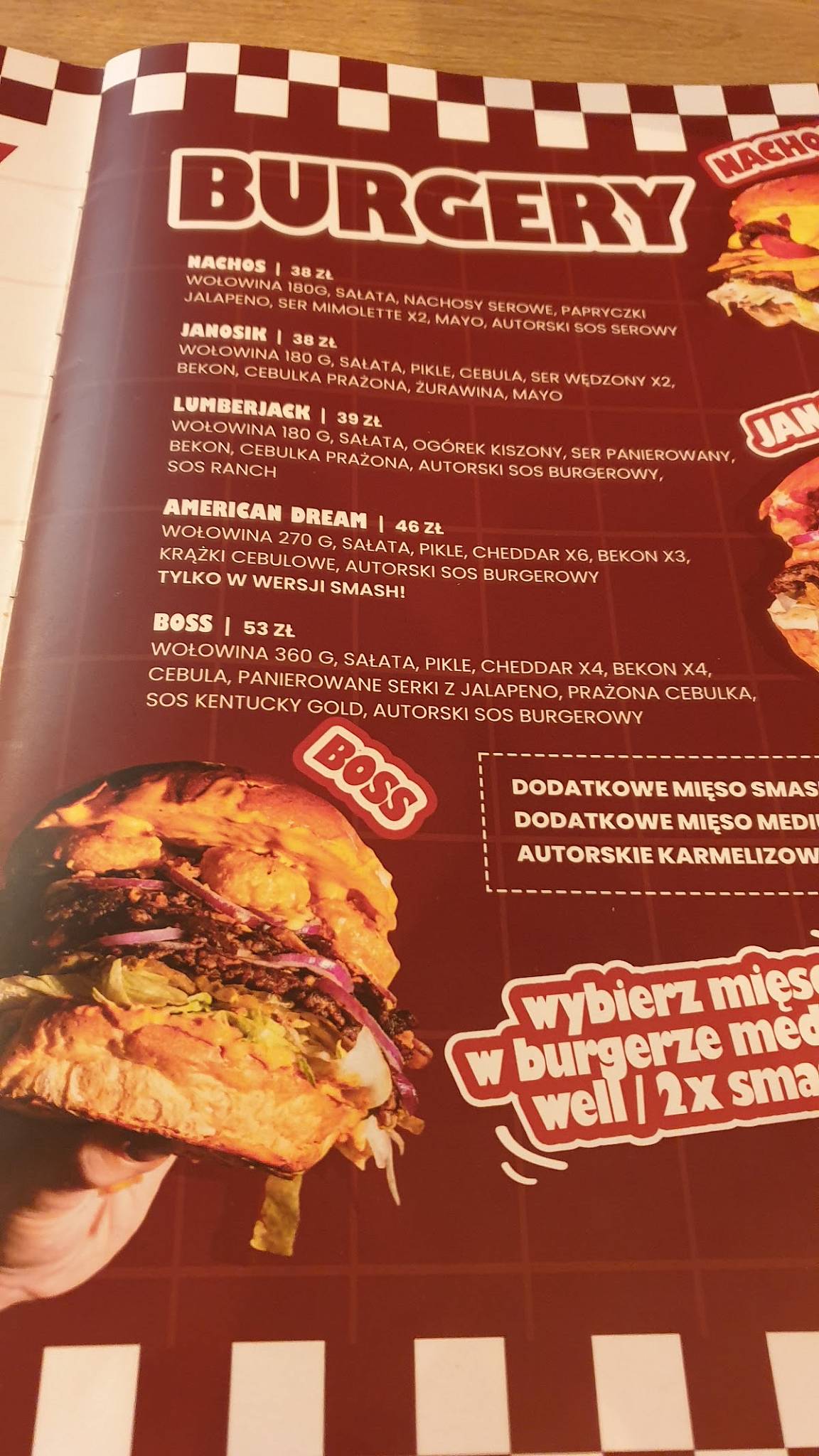 BURGER SHOP restobar меню