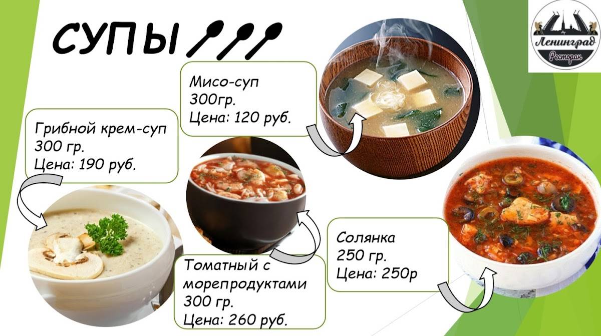 Ленинград меню