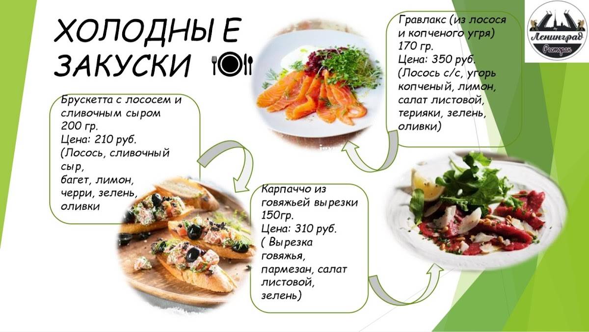 Ленинград меню