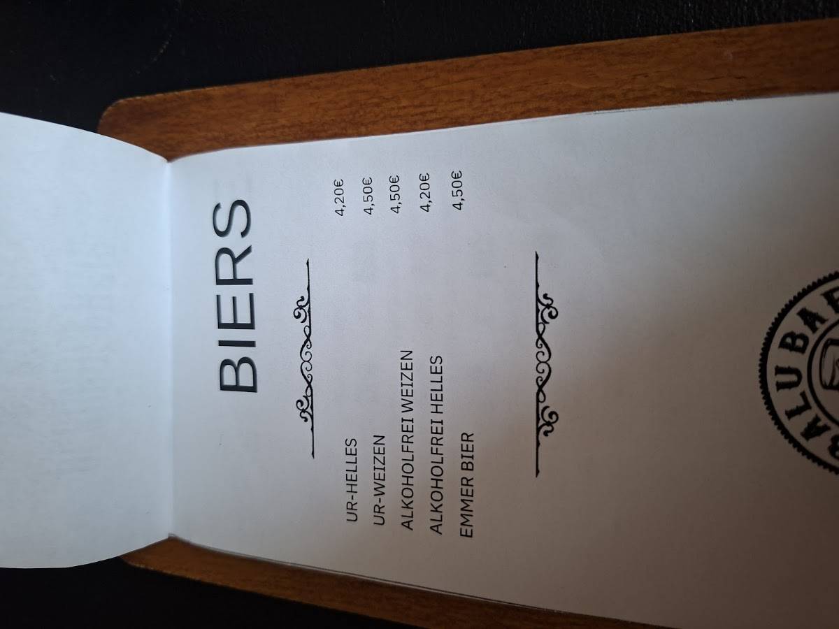 Balu Bar меню