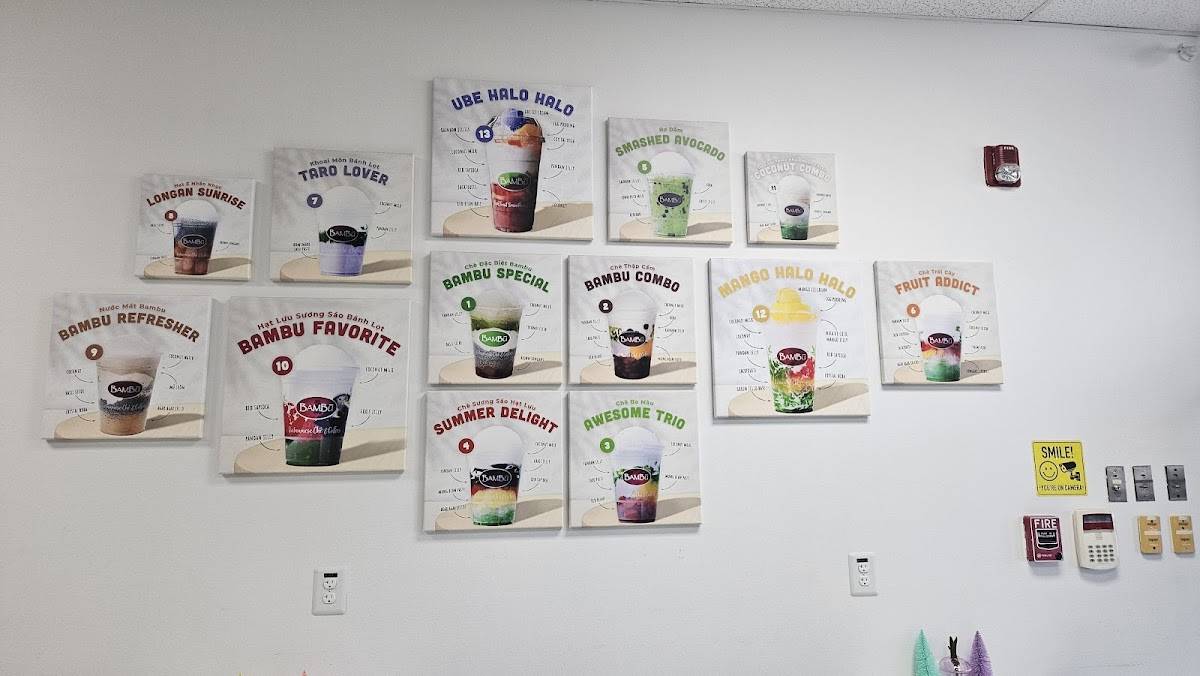 Bambu Dessert Drinks меню