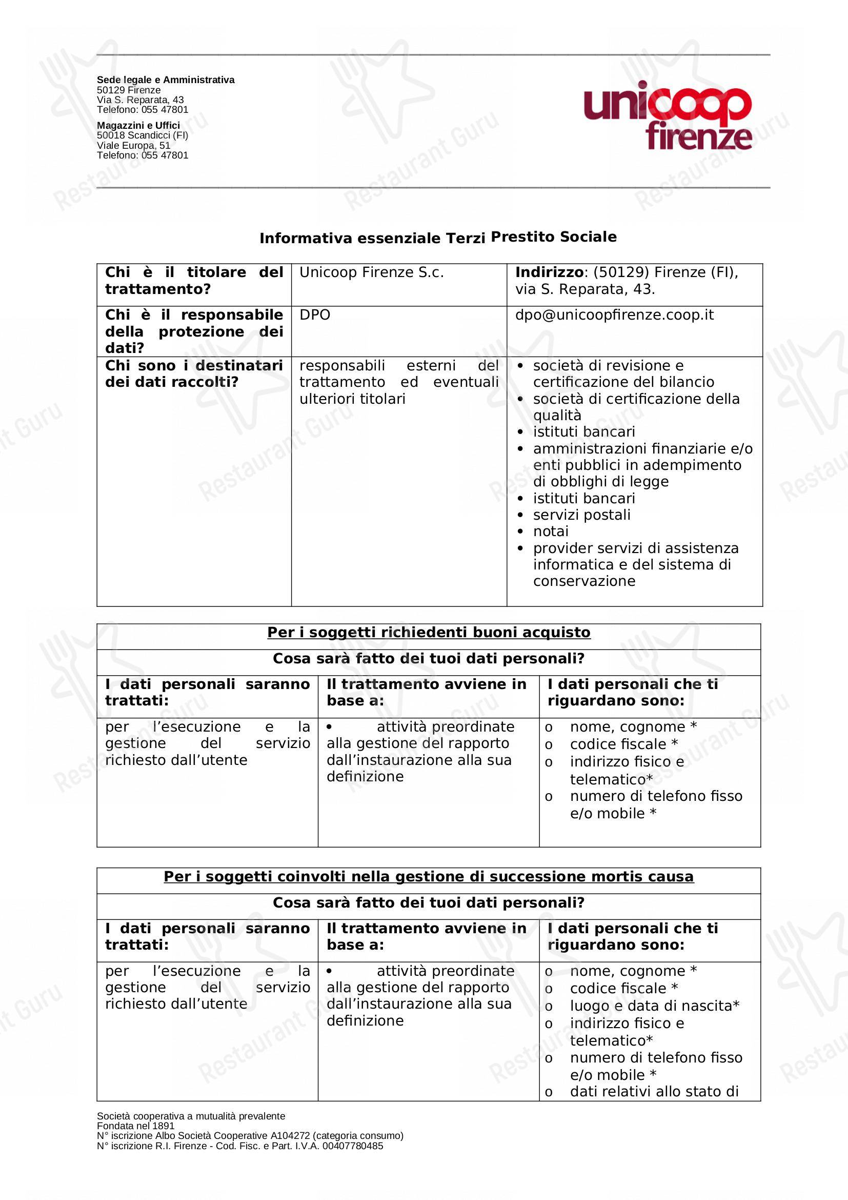 Catering Menu паба и бара Bar Code