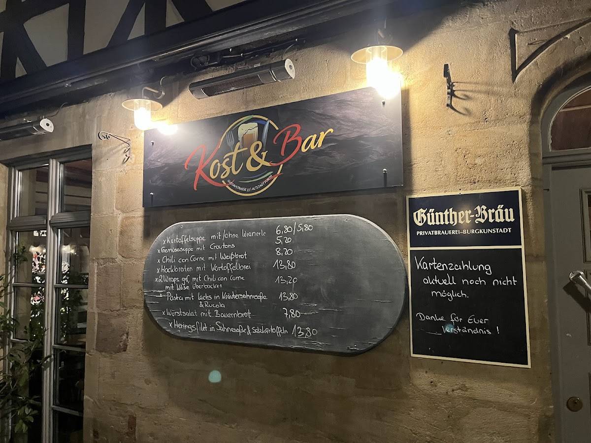Die BAR меню