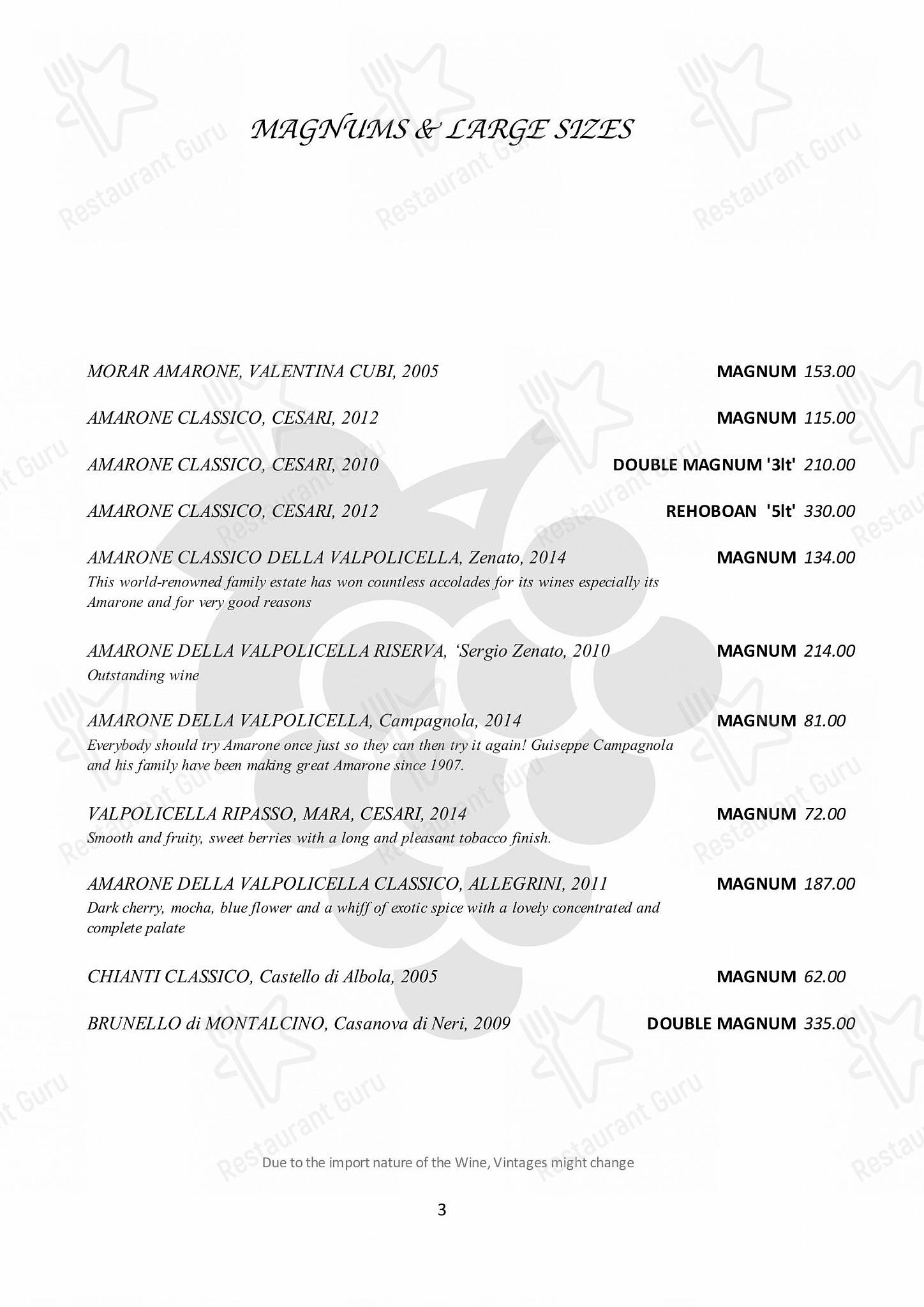 Amarone Kitchen в Бате - Group Booking Menu