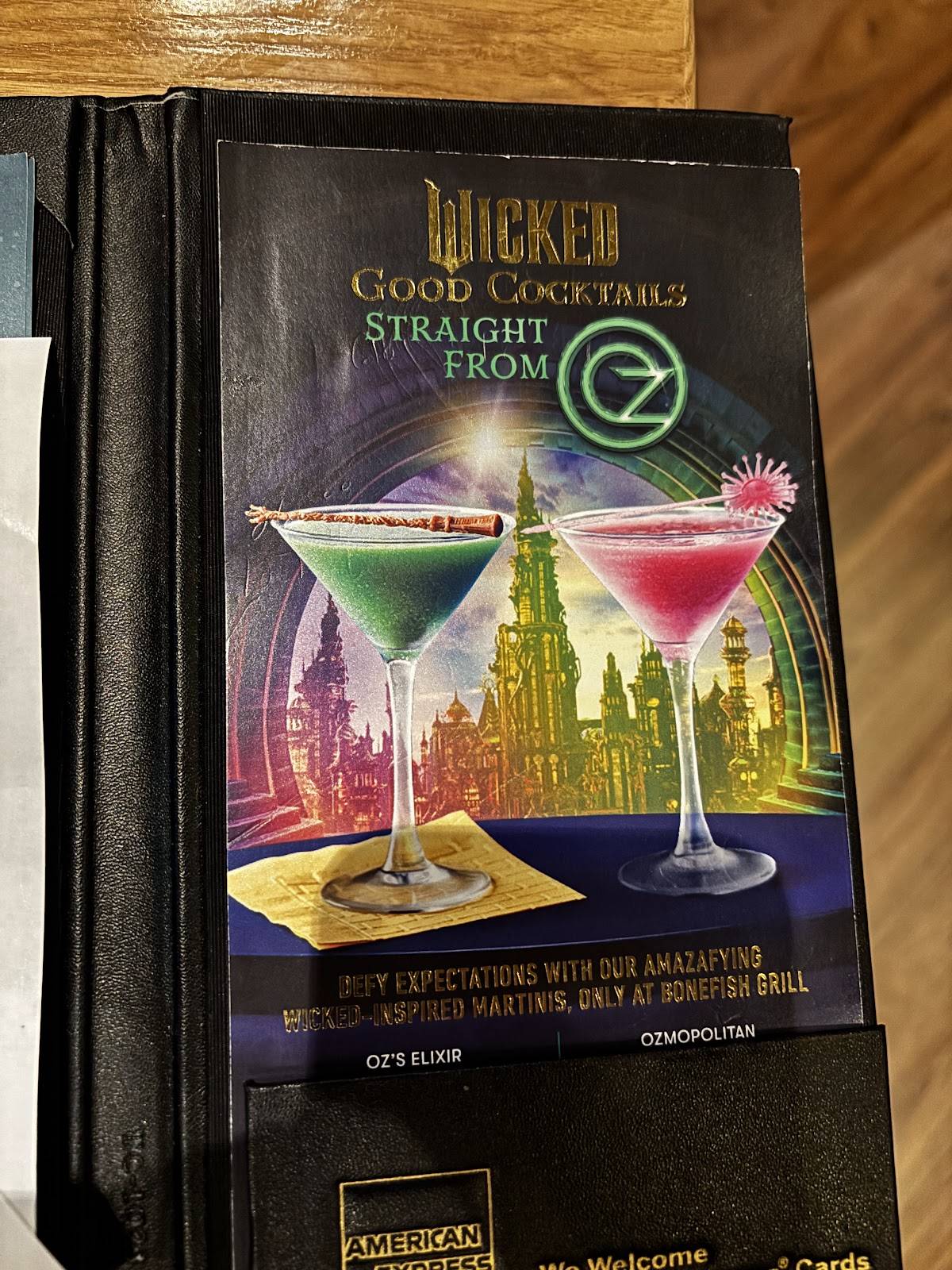 Bonefish Grill меню
