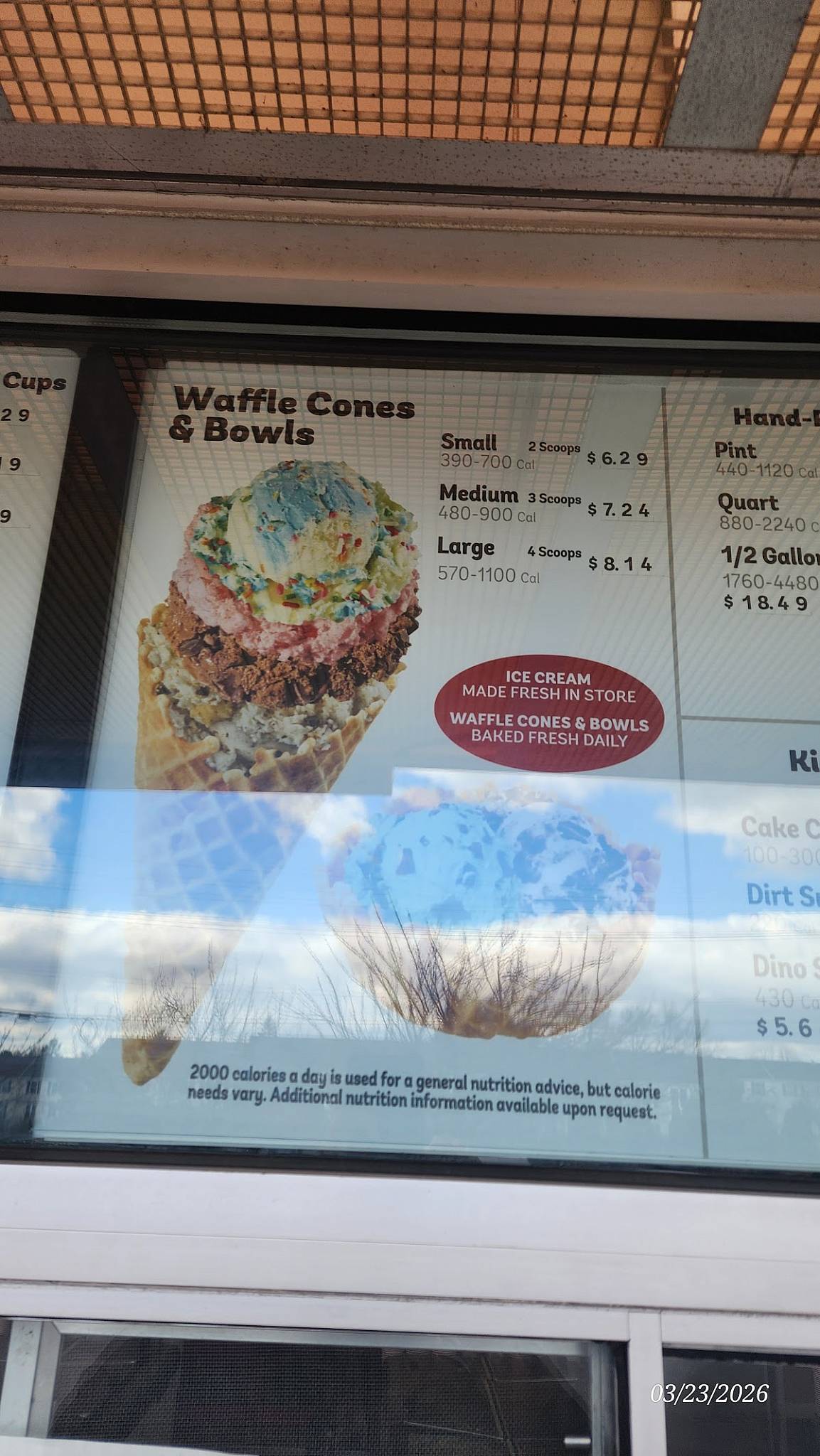 Bruster's Real Ice Cream меню