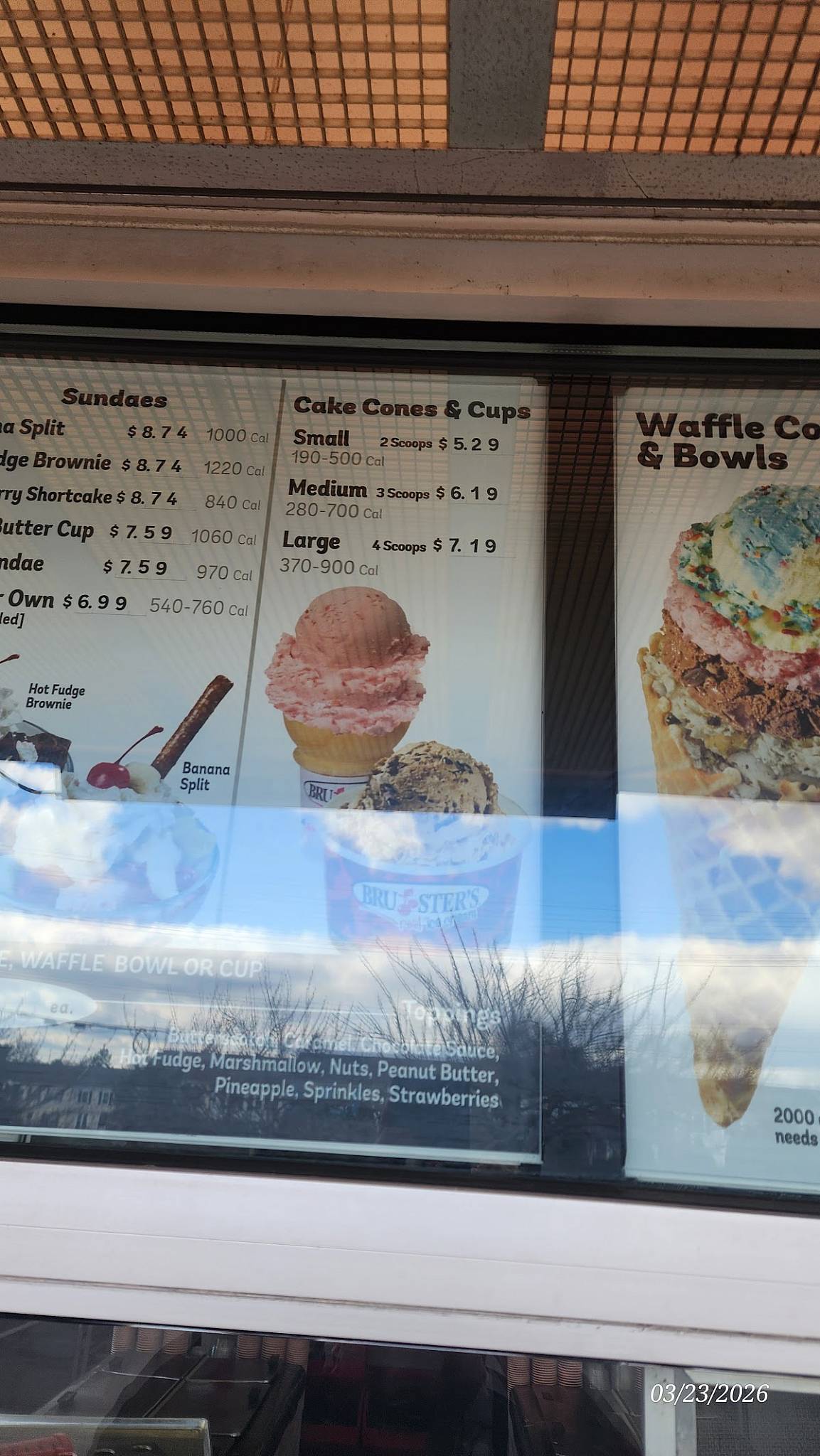 Bruster's Real Ice Cream меню