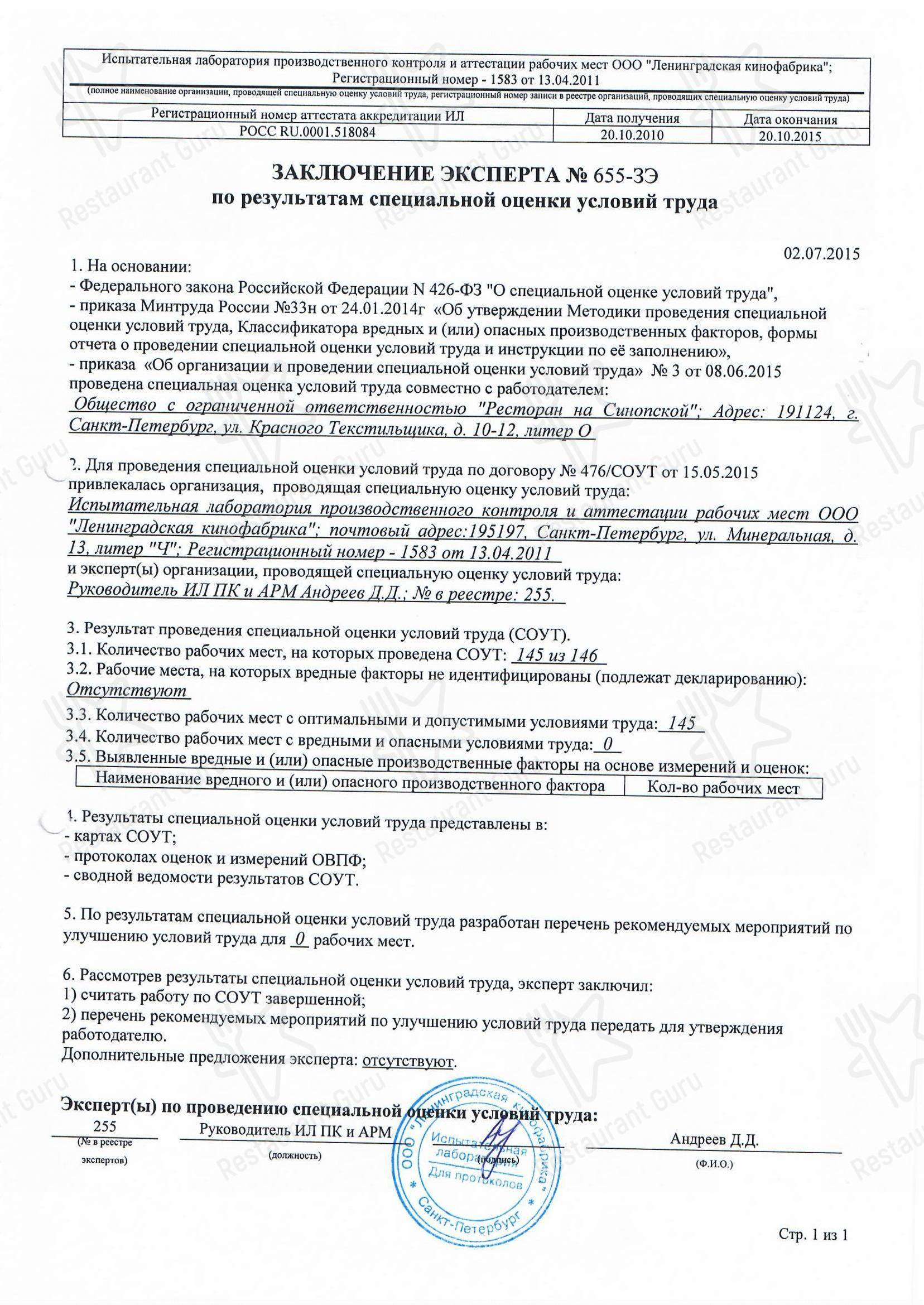 Buddha-Bar в Санкт-Петербурге - Меню напитков