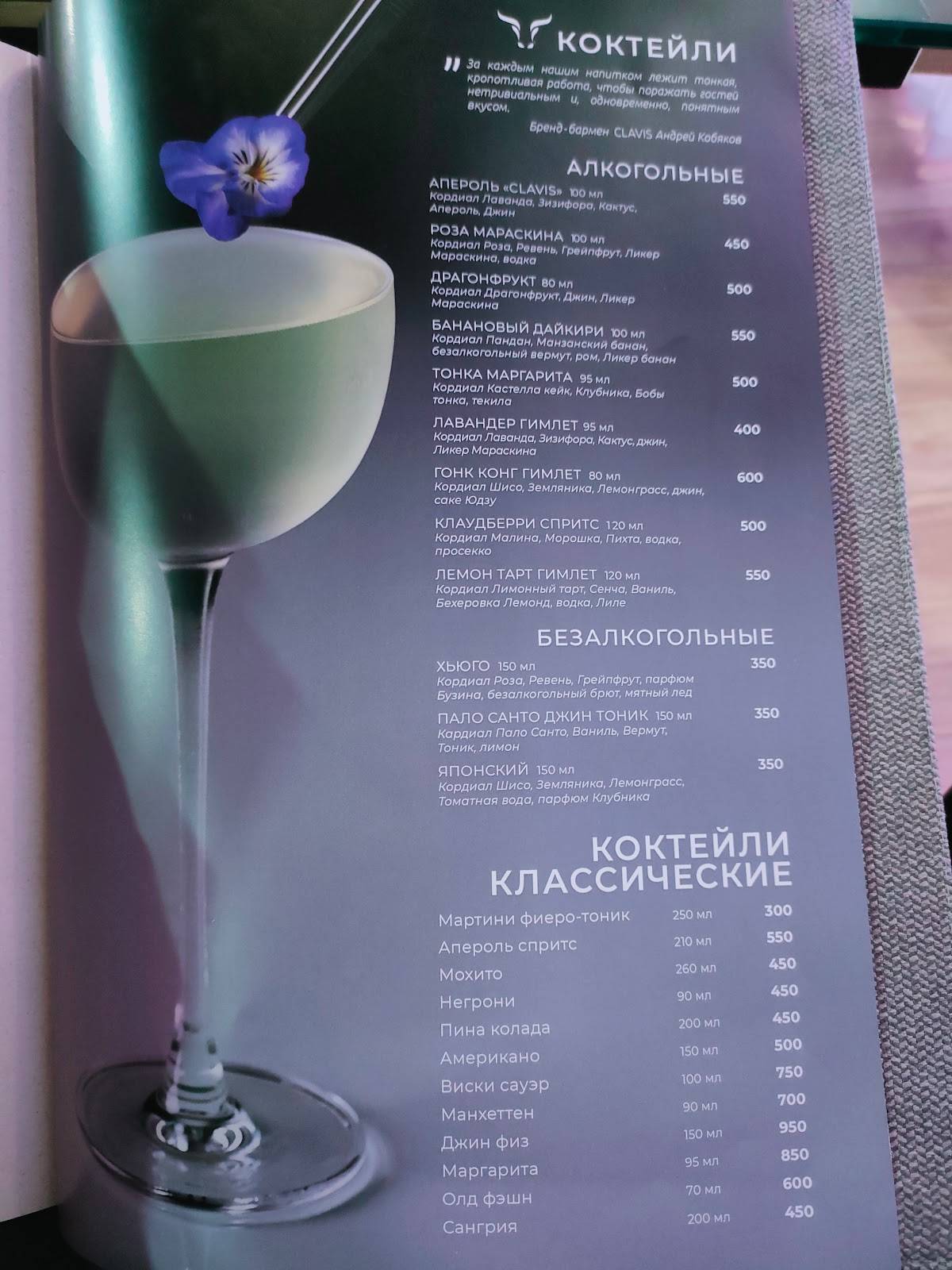Быковский меню
