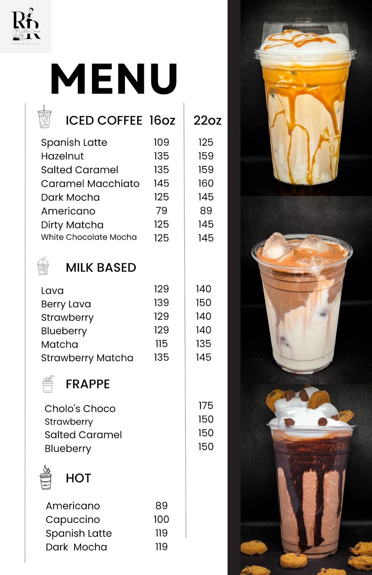 CAFE NERO меню