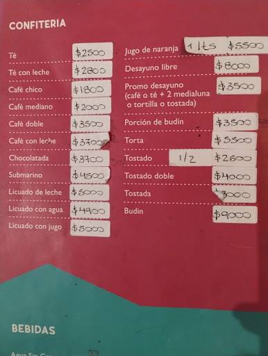 CASABINDO меню
