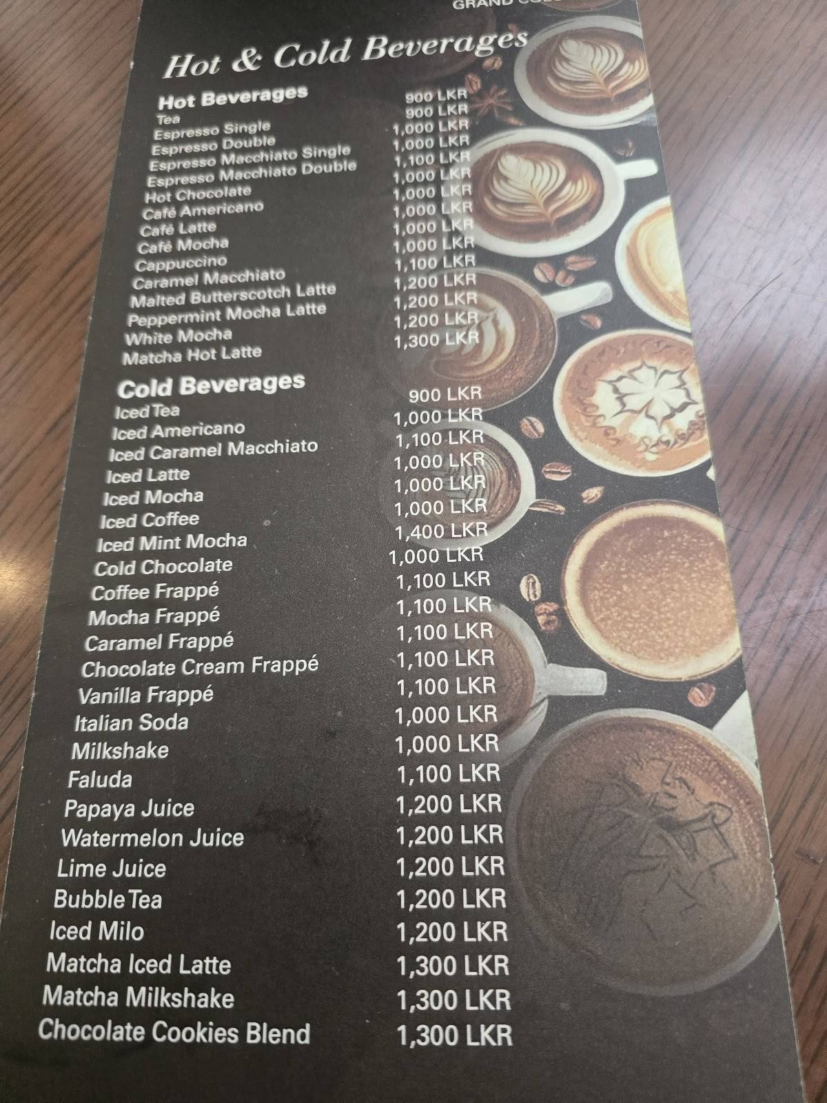 Coffee Stop меню
