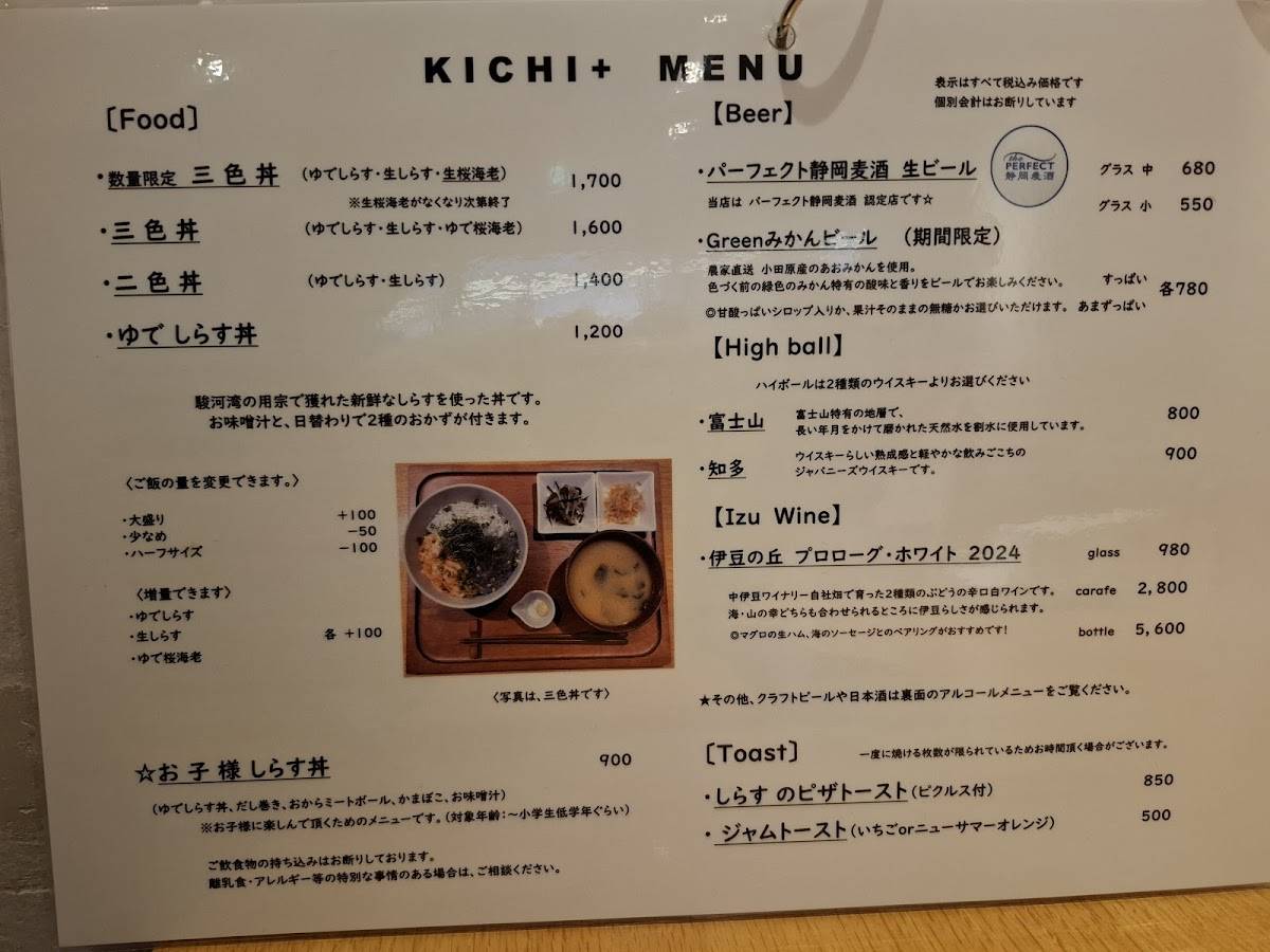 Kichi Plus меню