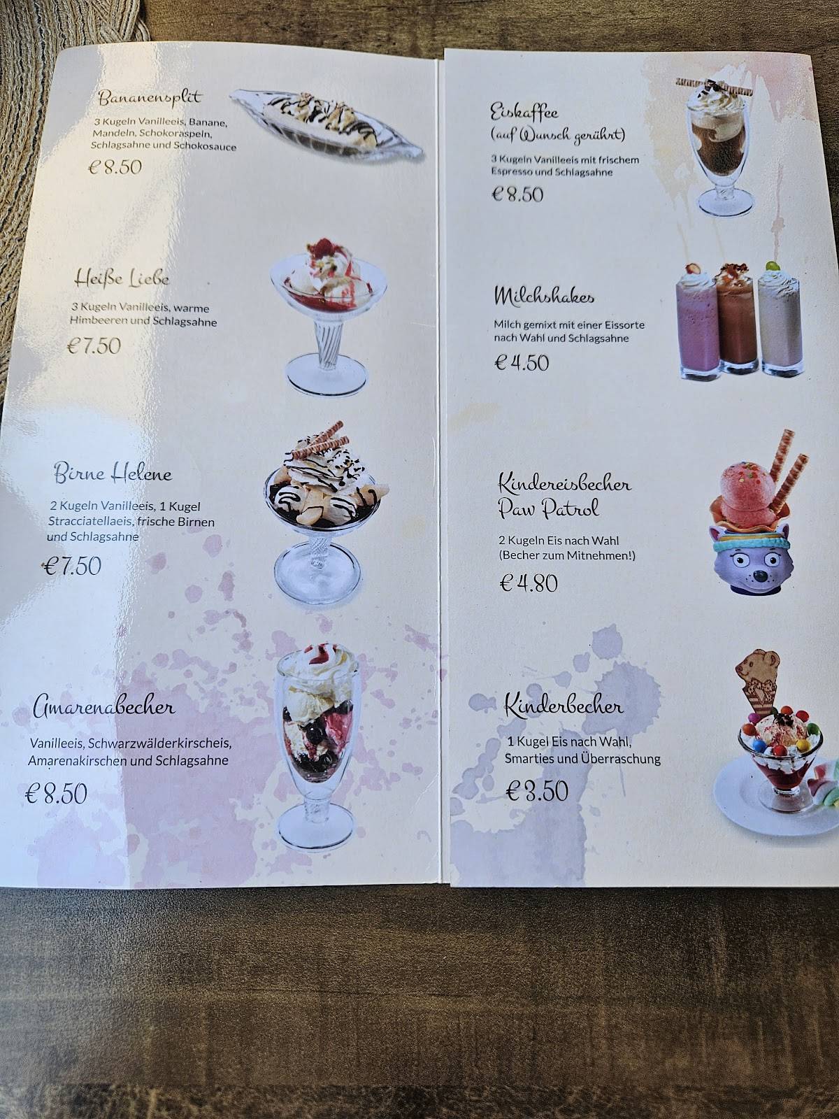 Cafe Rainers меню