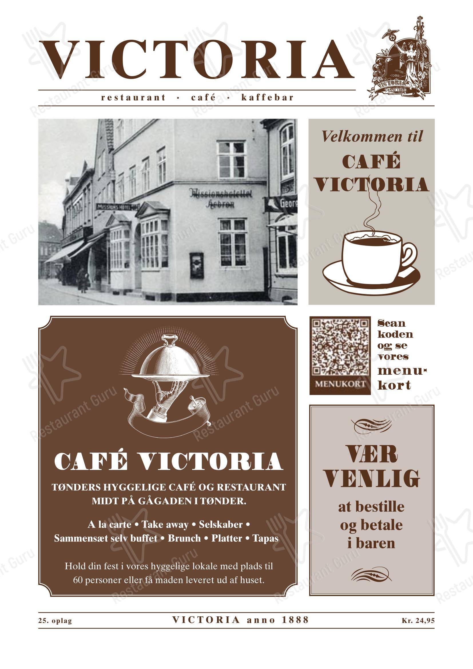 Café Victoria в Тёндере - 菜单