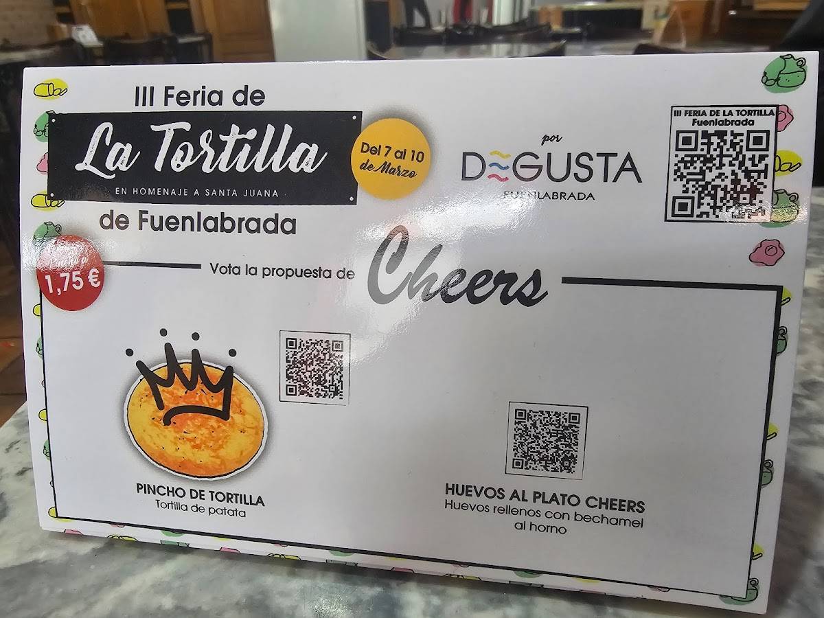 Cafetería Cheer's меню