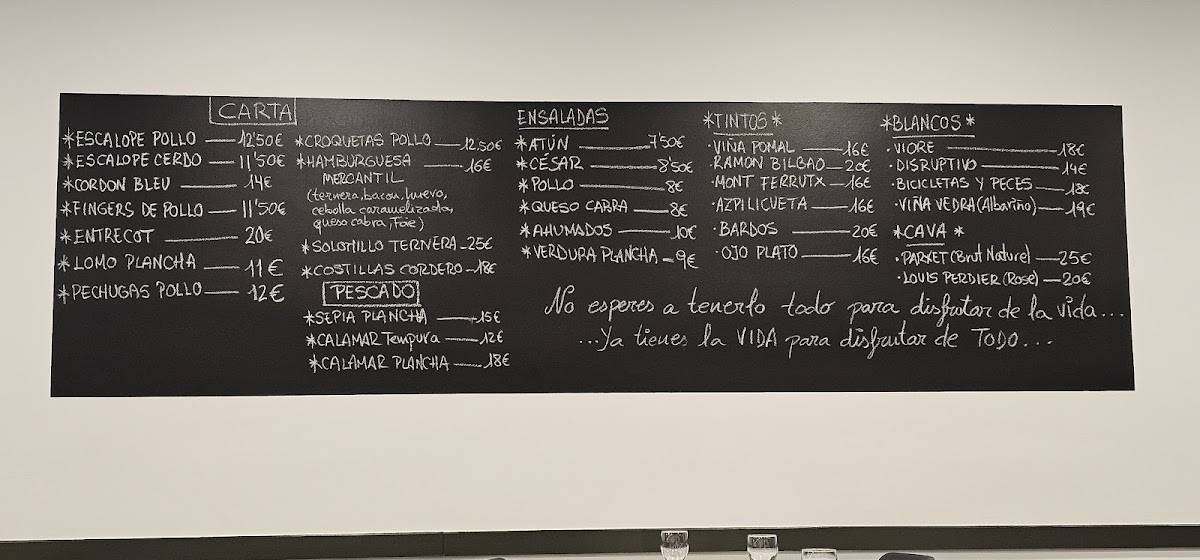 Cafeteria Mercantil Polígon меню