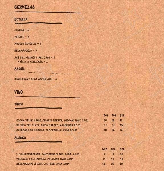 Cafeteria меню