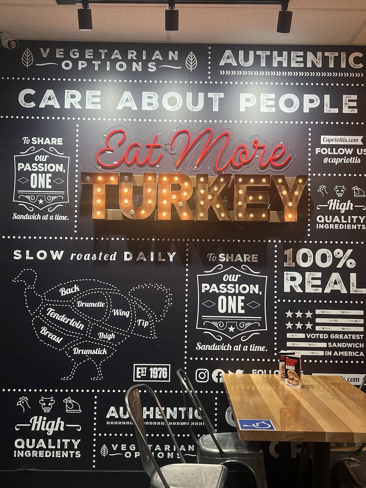 Capriotti's Sandwich Shop меню
