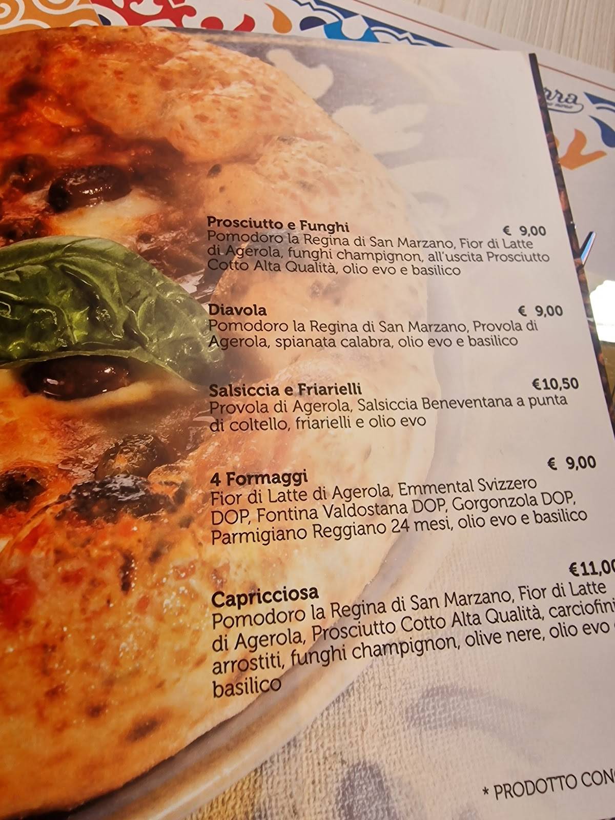 Caprizza Roma меню