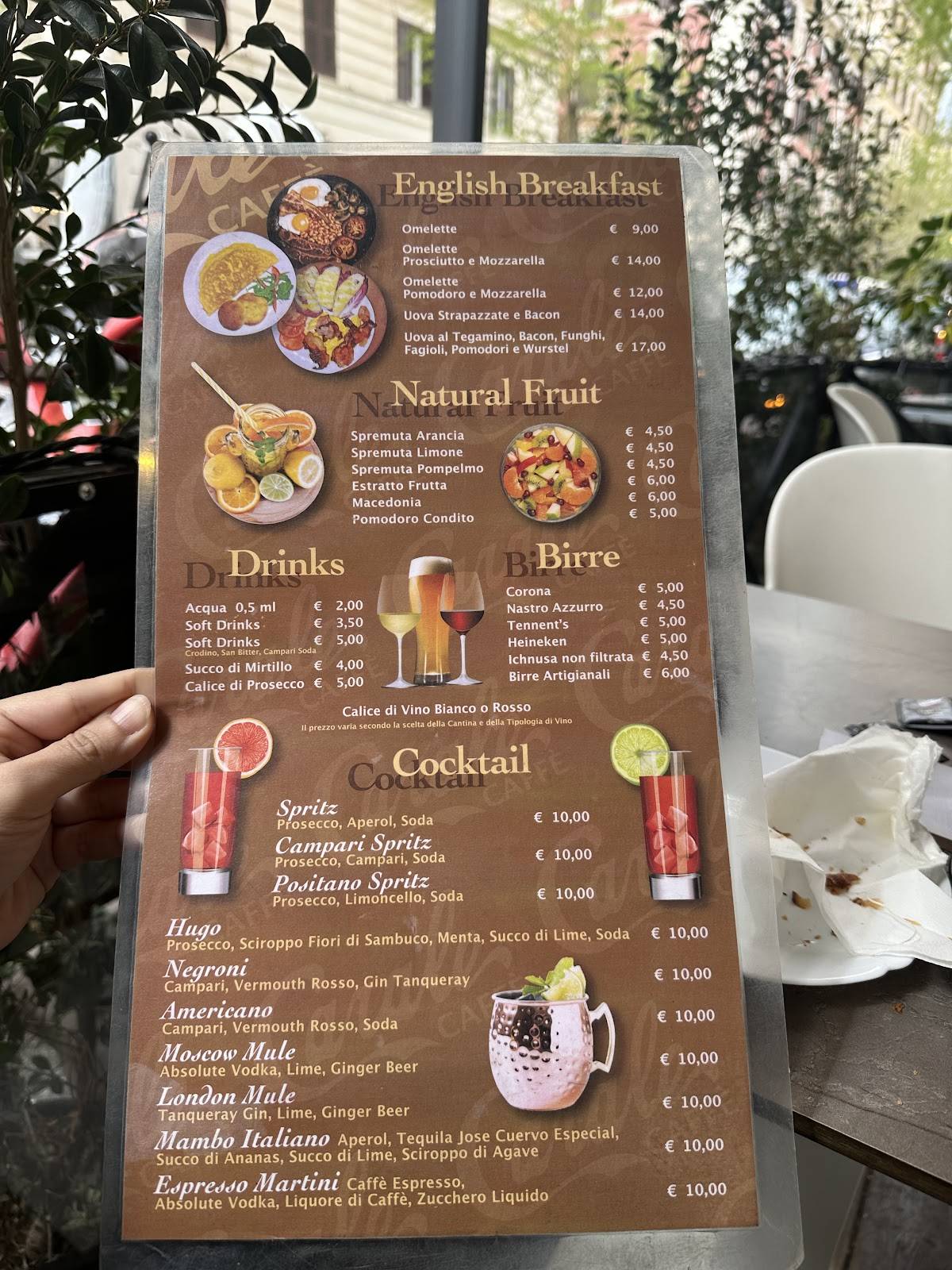 Carmen Bistrot меню