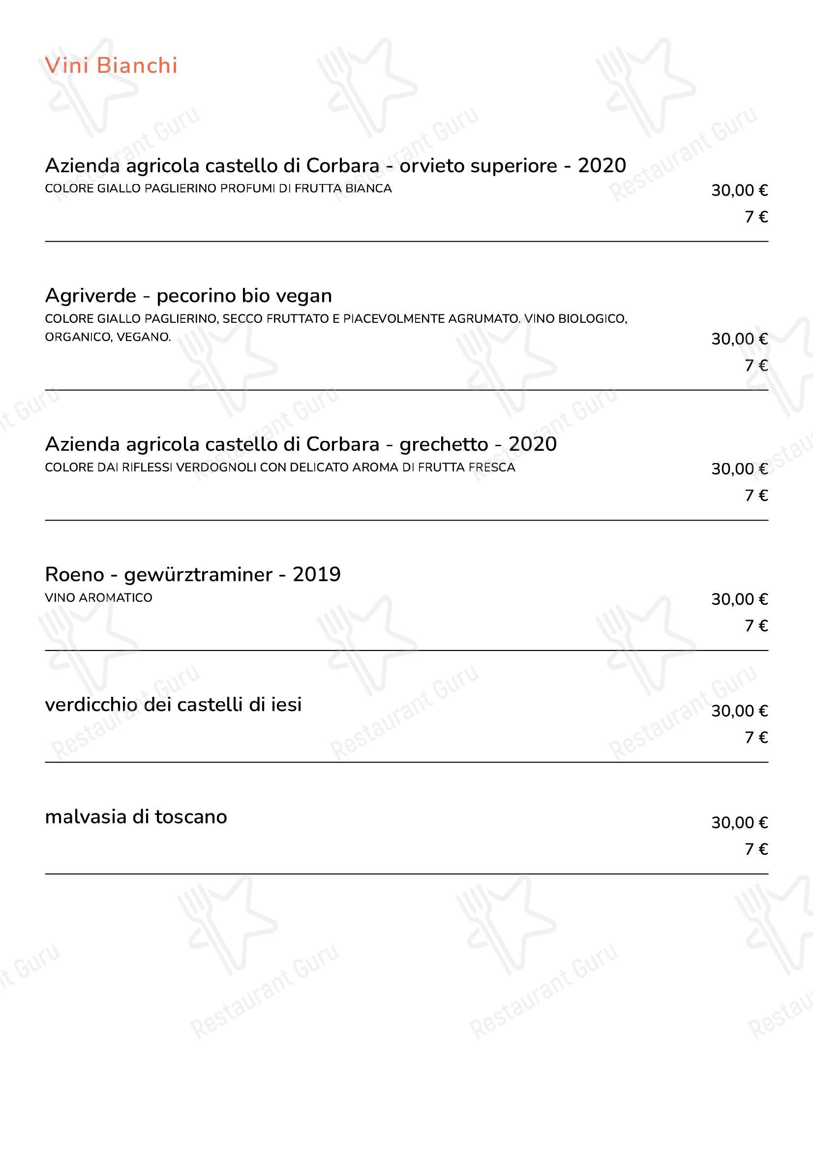 Меню напитков паба и бара Carrots Cafè
