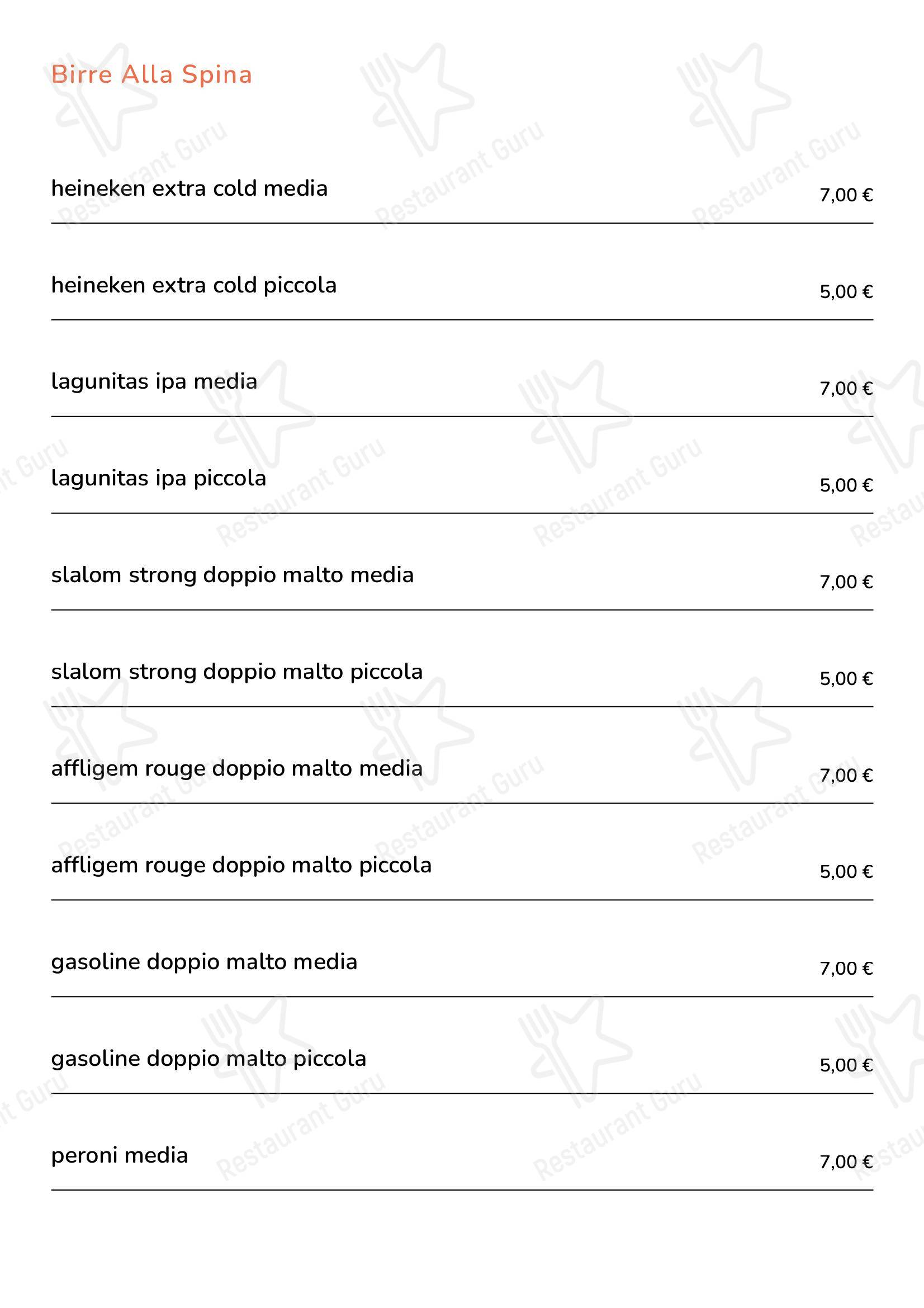 Carrots Cafè в Риме - Меню напитков